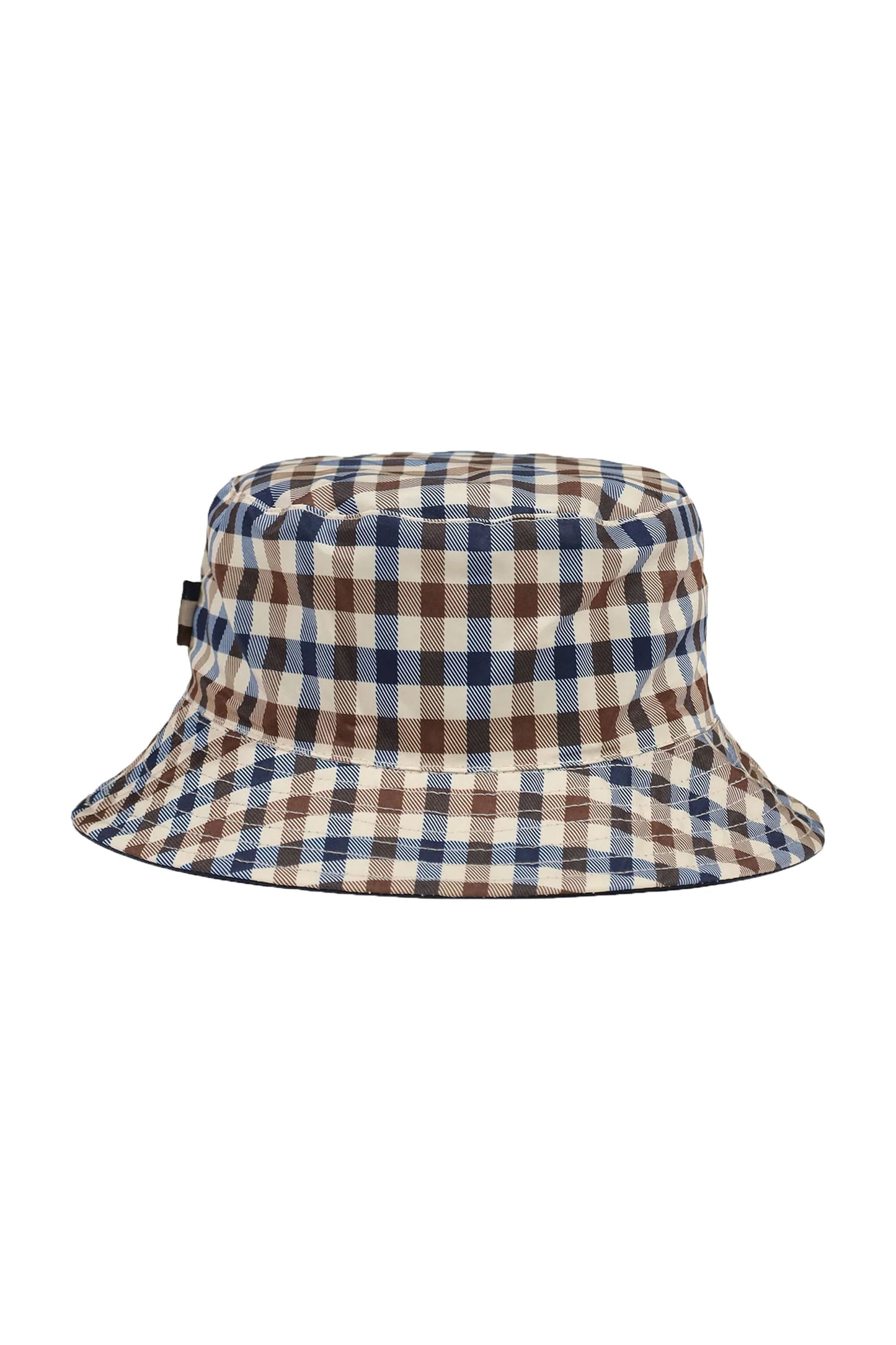 Aquascutum Iconic Reversible Bucket Hat Club Check/Navy