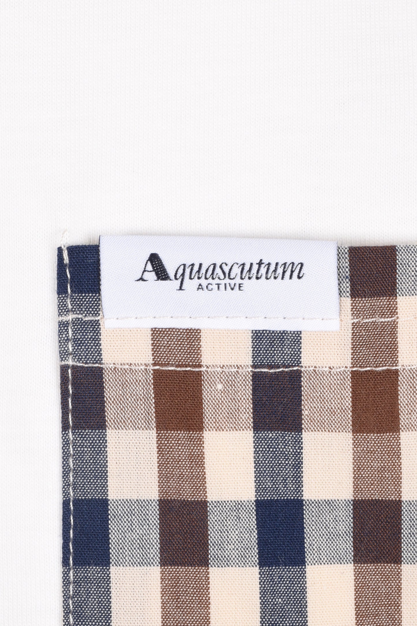 Aquascutum Pocket T-Shirt Old White