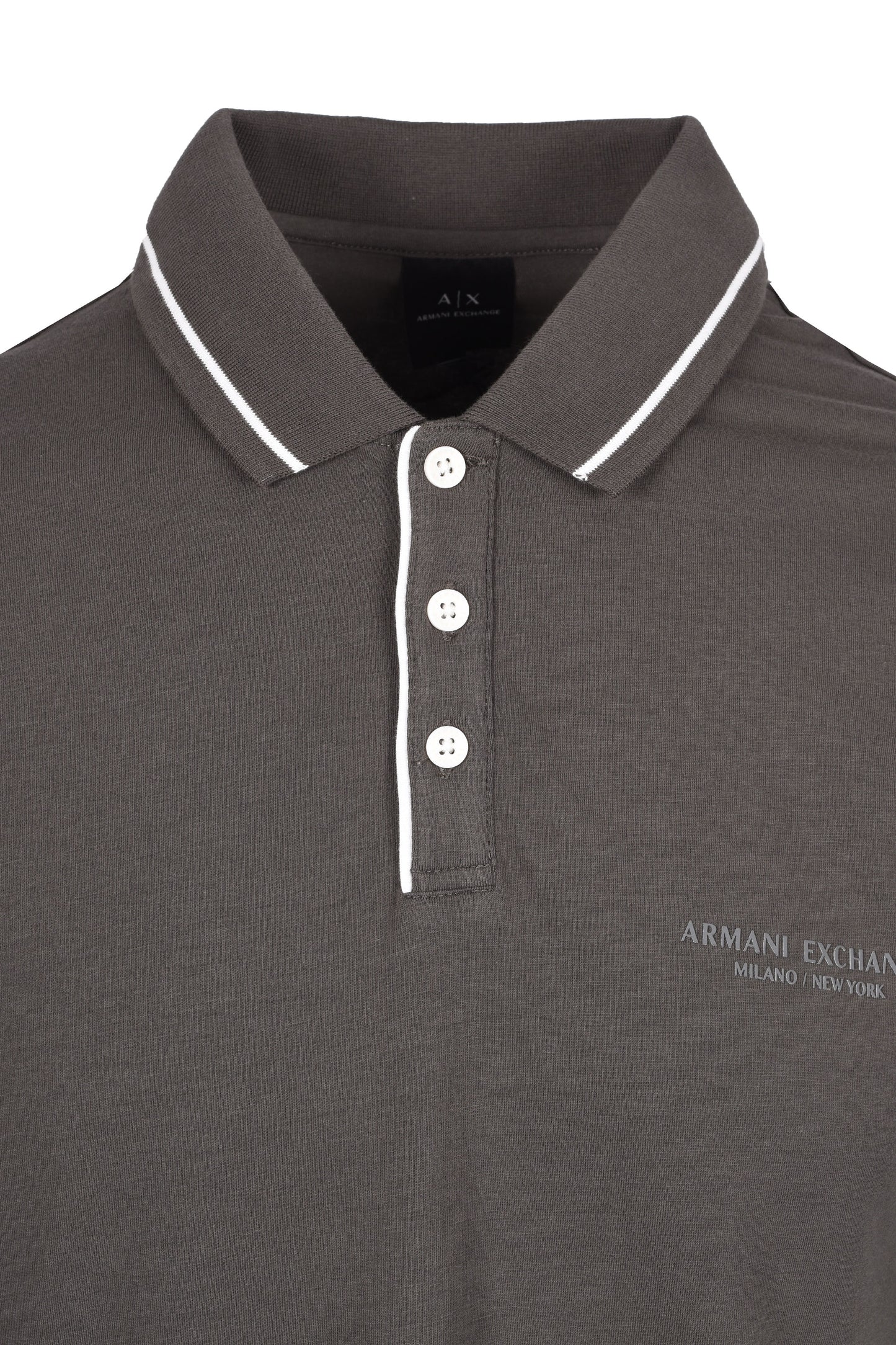 Armani Exchange Jersey Polo Shirt Sage