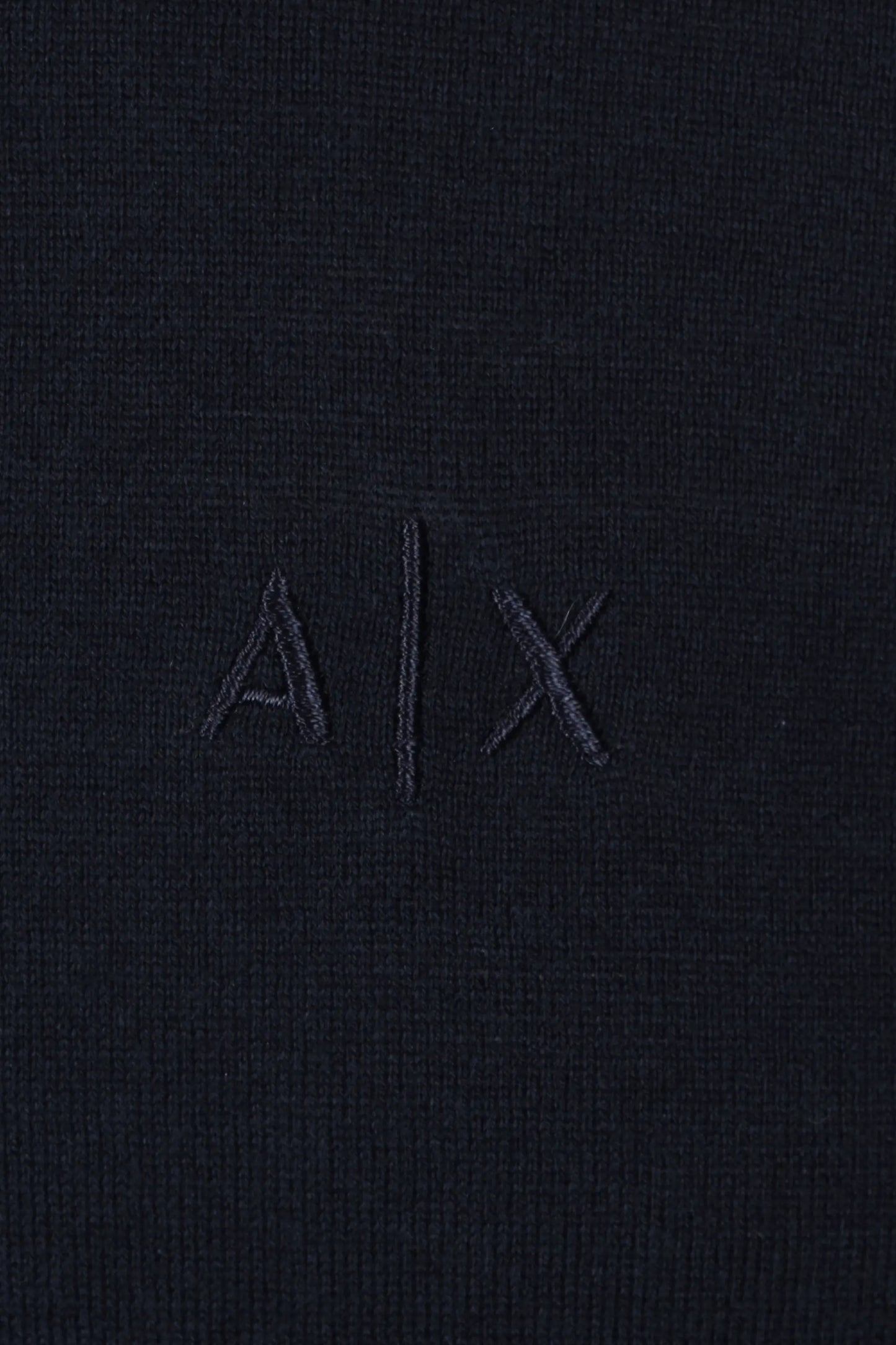 Armani Exchange Knitted Polo Shirt Navy Armani Exchange