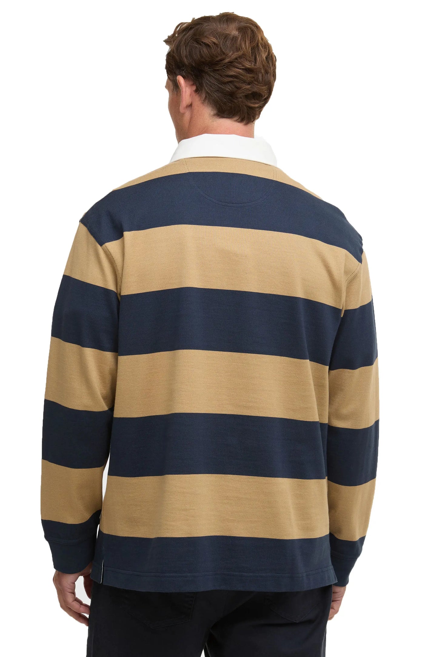 BARBOUR BROOME RUGBY SHIRT NAVY/TRENCH Barbour