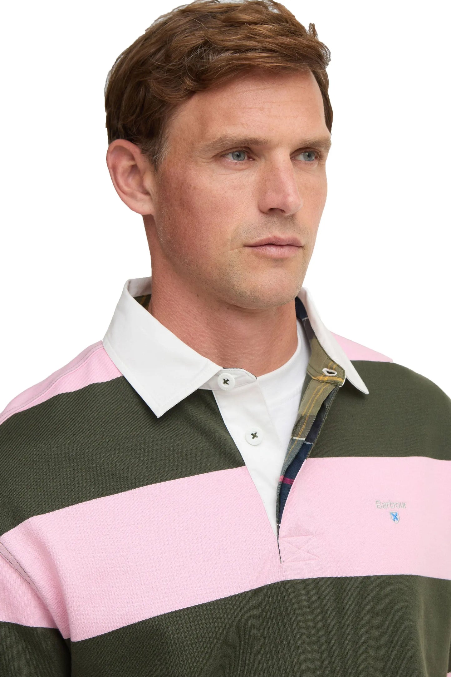 BARBOUR BROOME RUGBY SHIRT PINK Barbour