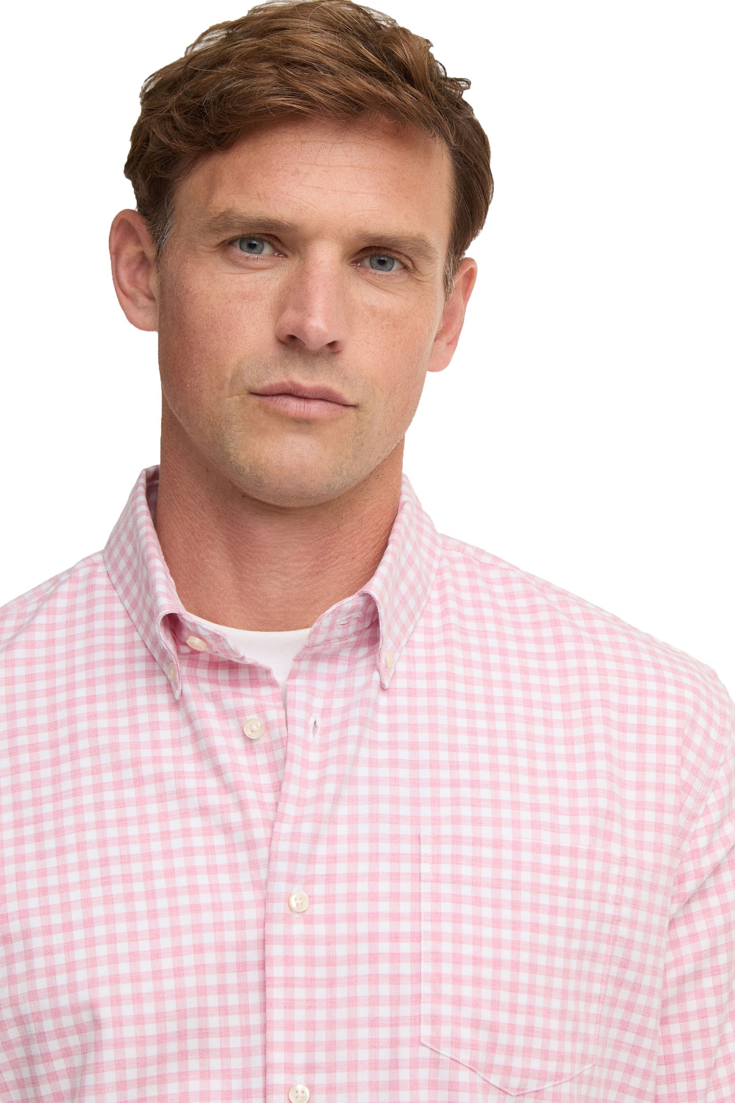BARBOUR GINGHAM AUKSIDE SHIRT PINK