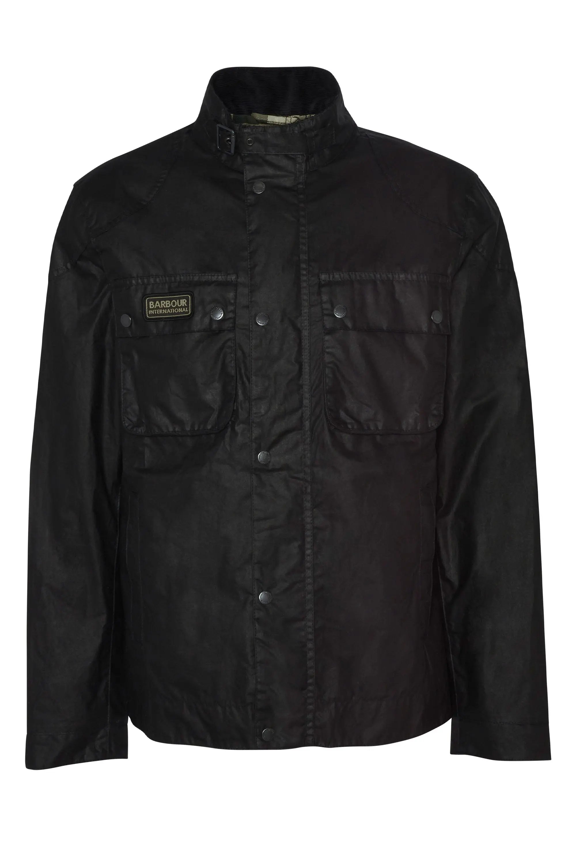BARBOUR INTERNATIONAL MERTON WAX JACKET BLACK – Michael Stewart