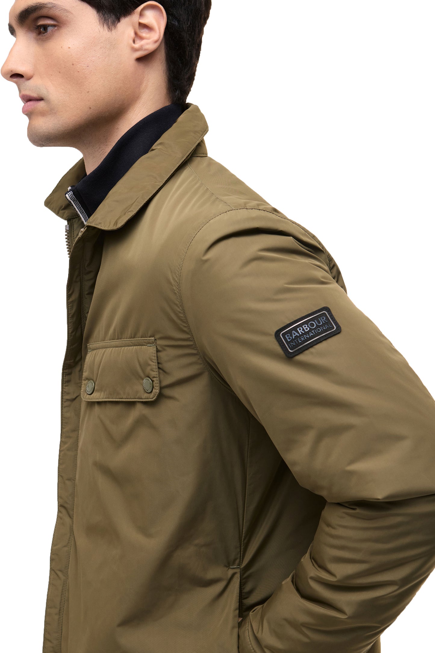 BARBOUR INTERNATIONAL PADDED ARIEL JACKET LIGHT SAGE