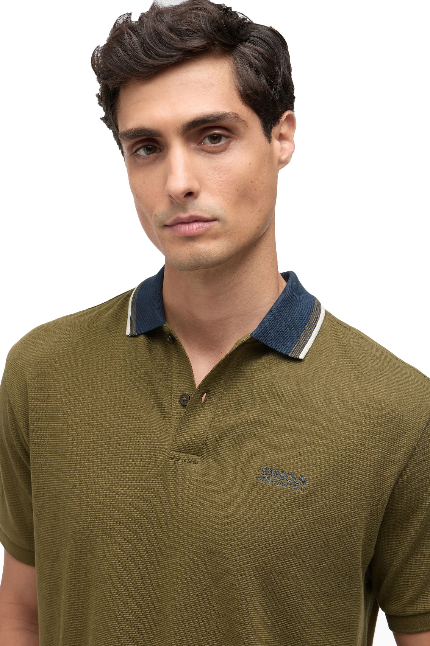 BARBOUR INTERNATIONAL VASE POLO LIGHT SAGE