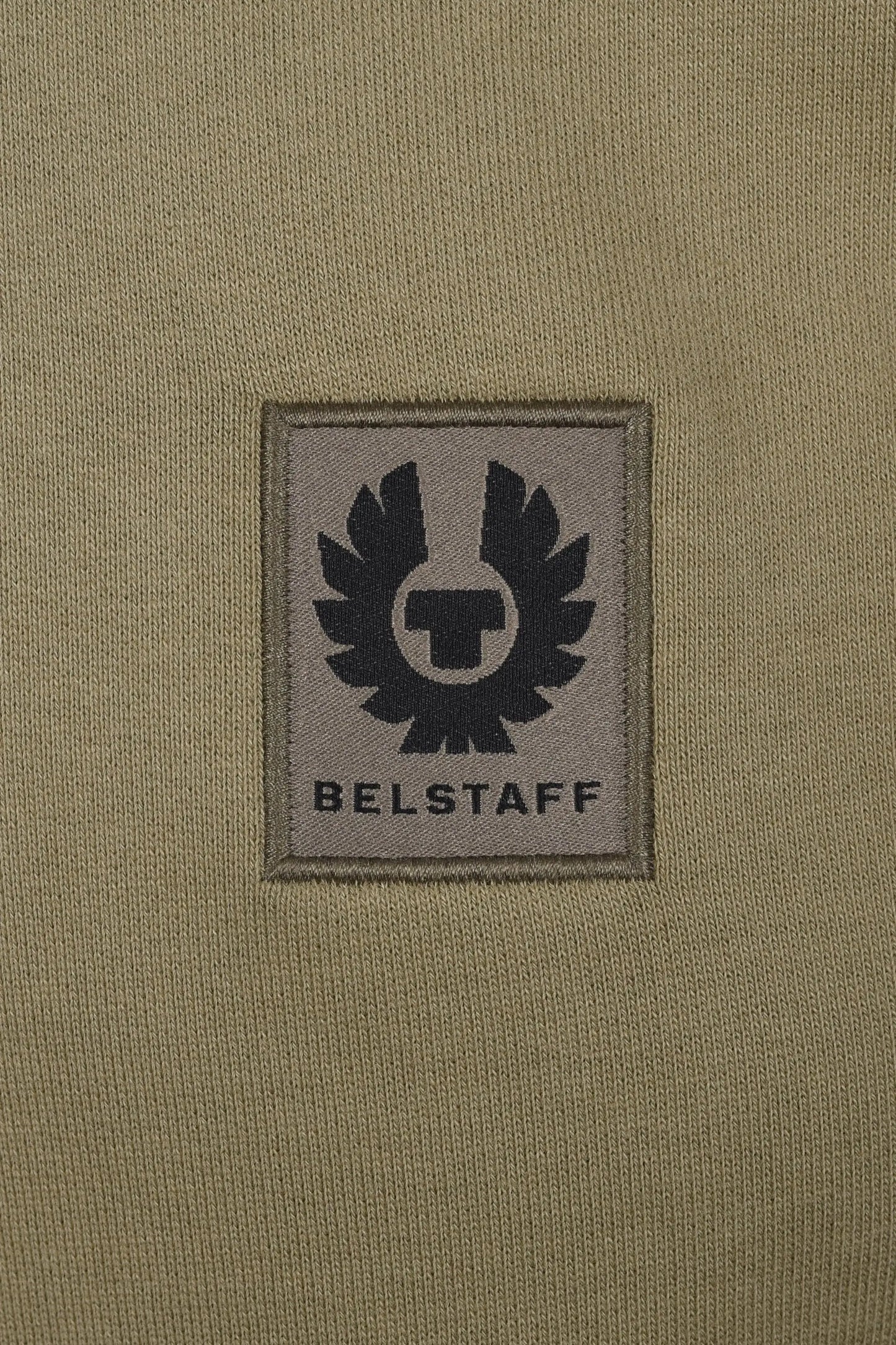 BELSTAFF HALF ZIP SWEATSHIRT FATIGUE GREEN Belstaff