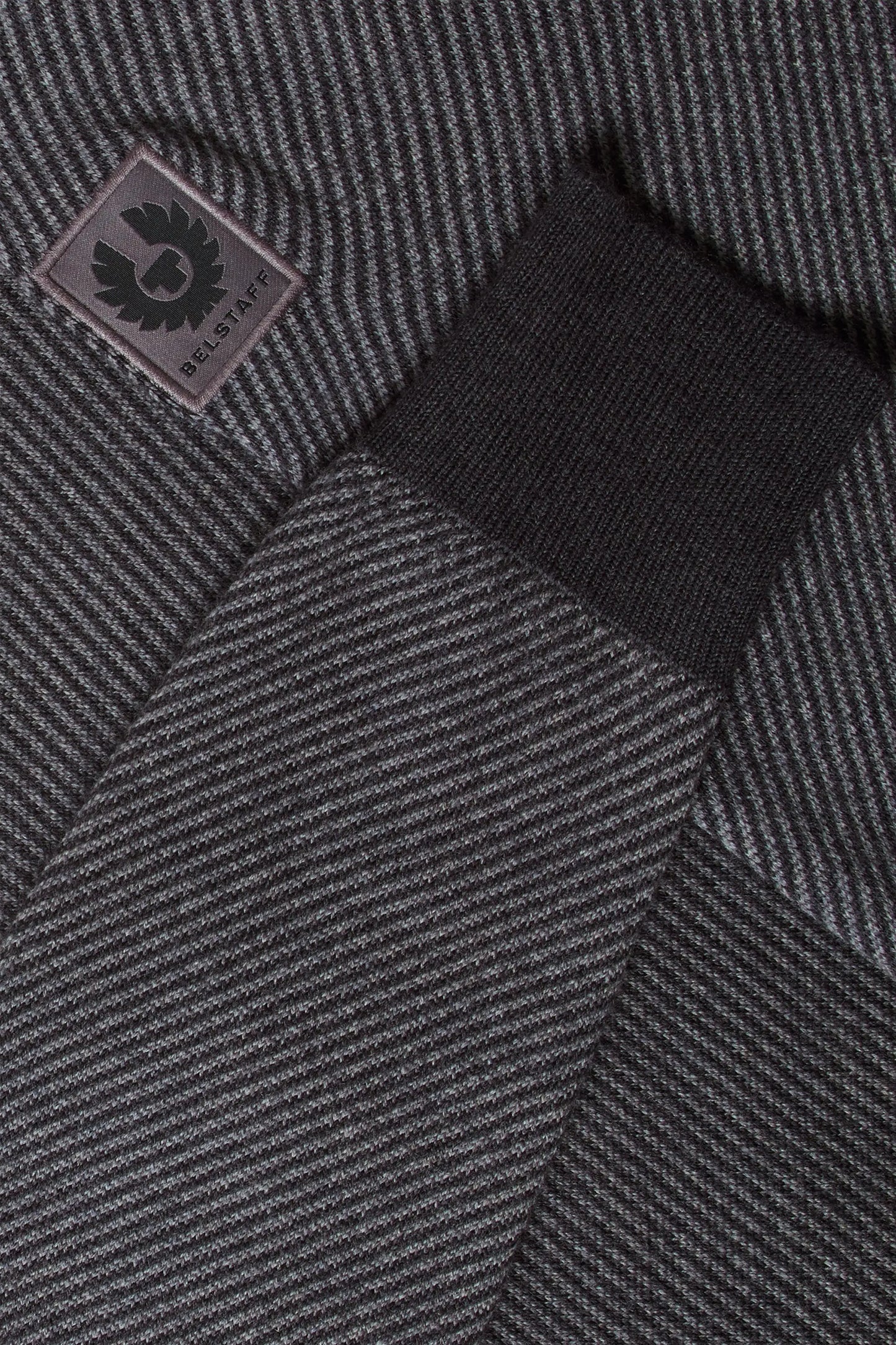 BELSTAFF KILMINGTON HALF ZIP KNITWEAR CHARCOAL Belstaff