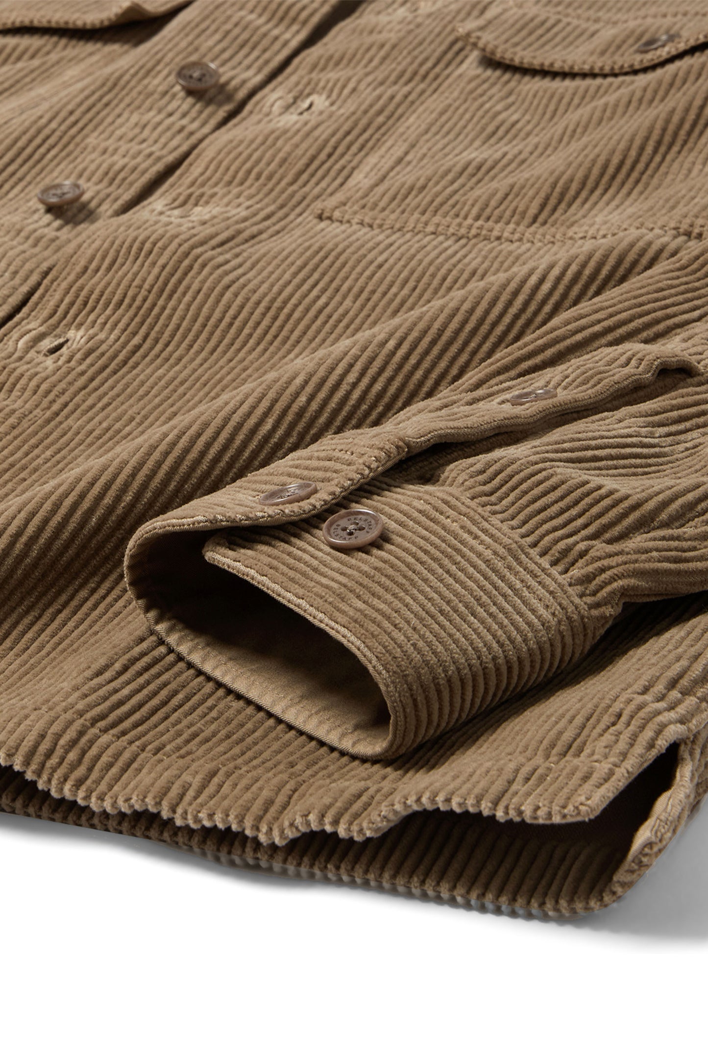 BELSTAFF RAVINE COTTON CORDUROY SHIRT DUSTY TAUPE Belstaff Michael Stewart Menswear Shirts