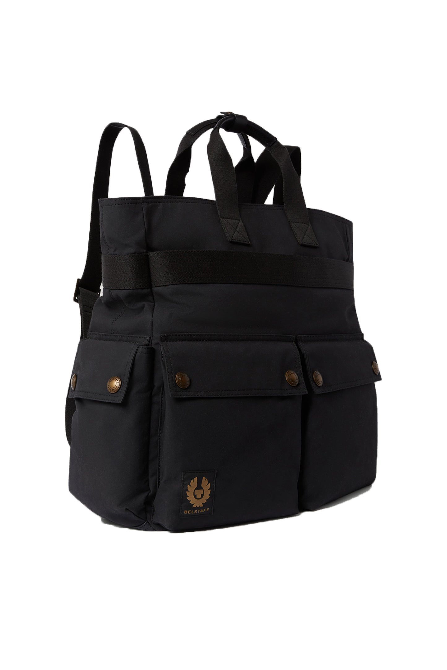 BELSTAFF TRIALMASTER 2-WAY TOTE BAG BLACK