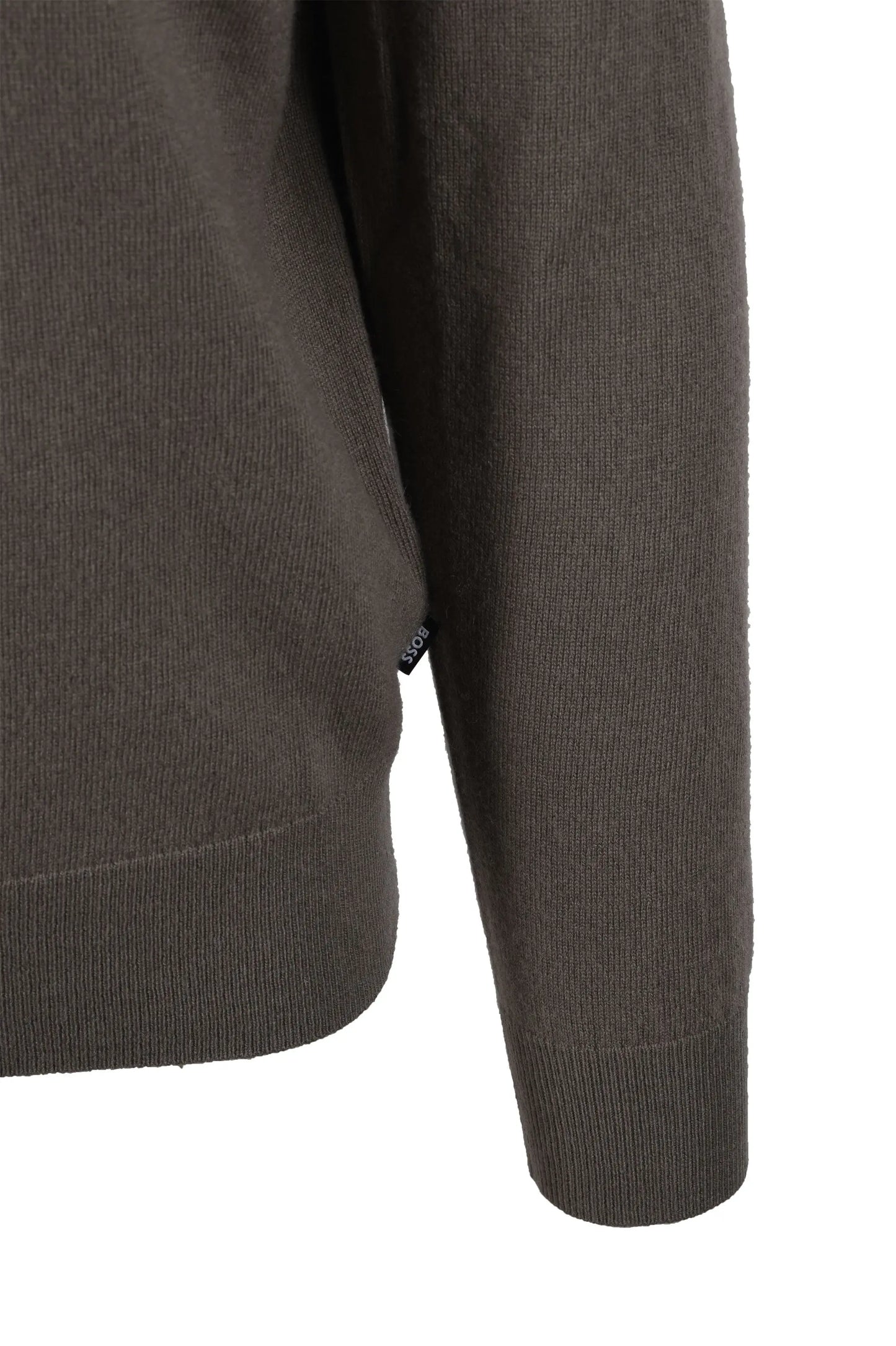 BOSS BLACK HEMARLO HALF ZIP KNITWEAR OPEN BROWN Boss Black