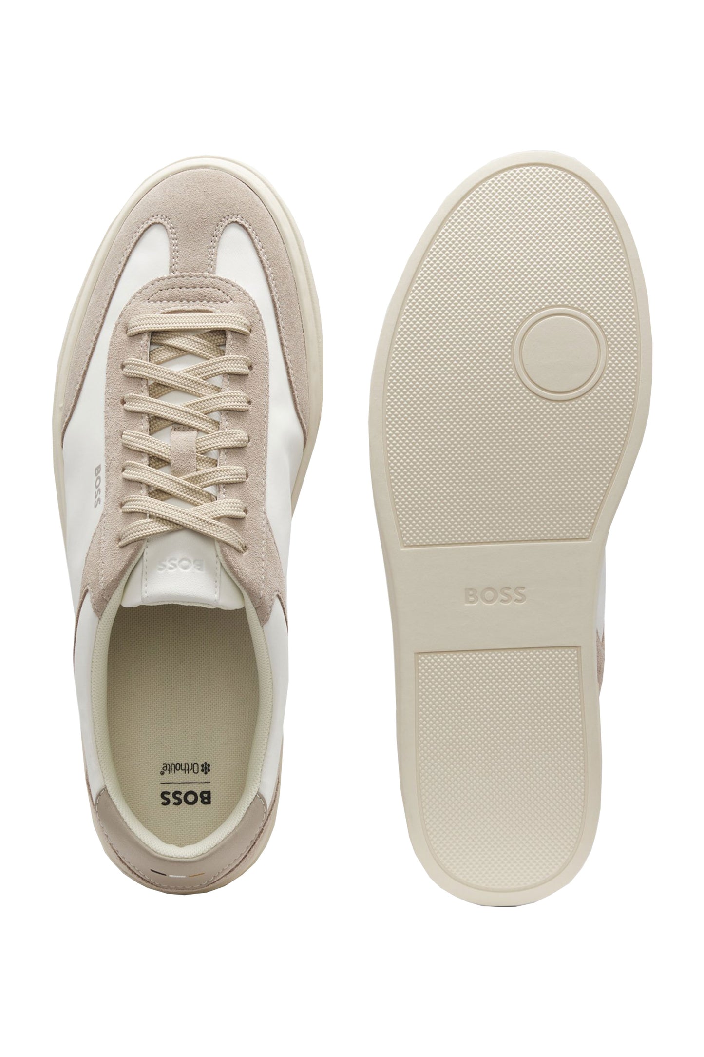 BOSS BLACK KIERAN TENN TRAINER OPEN WHITE Boss Black Michael Stewart Menswear Trainers