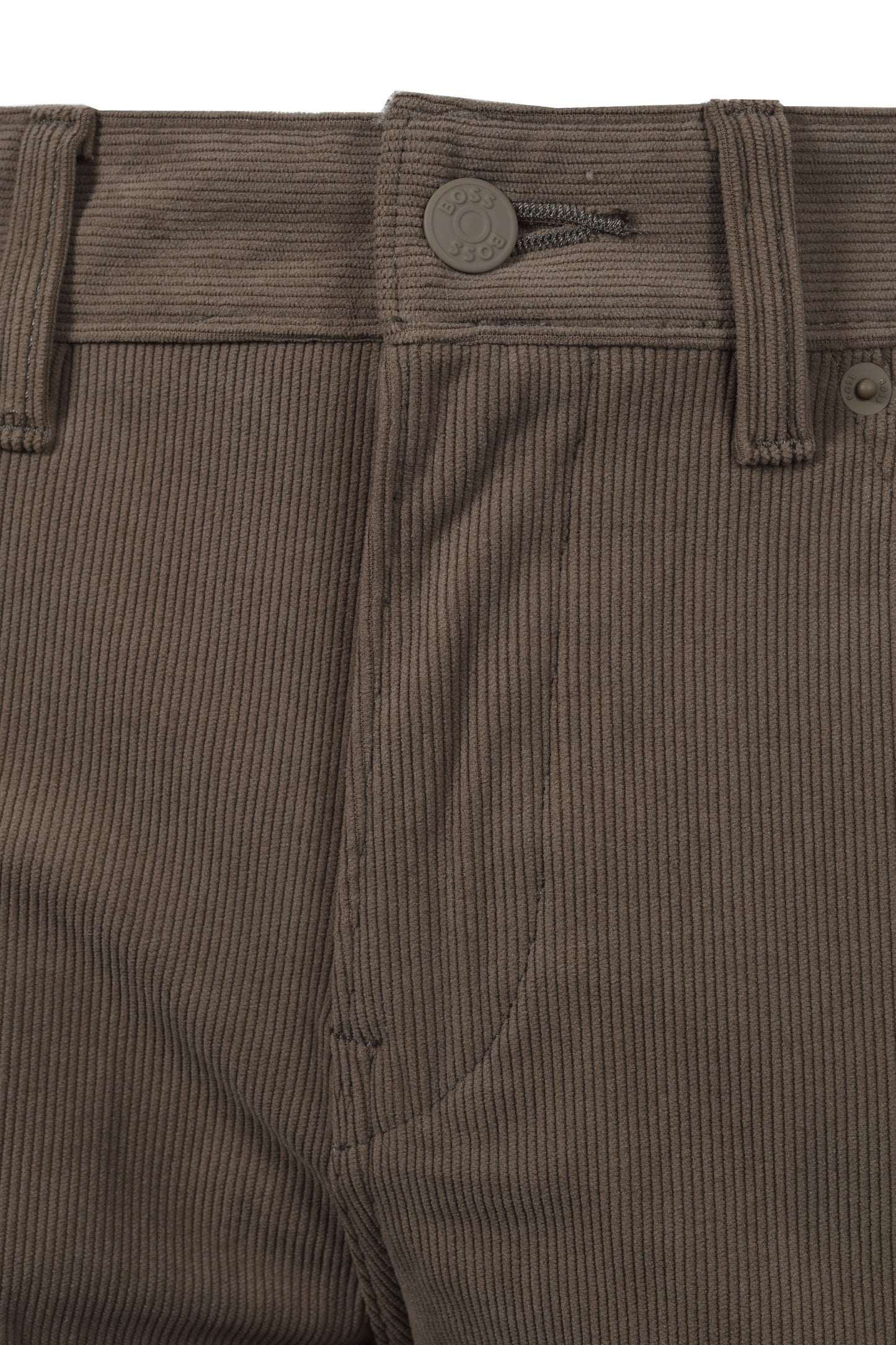 BOSS Delaware Corduroy Trouser Open Brown