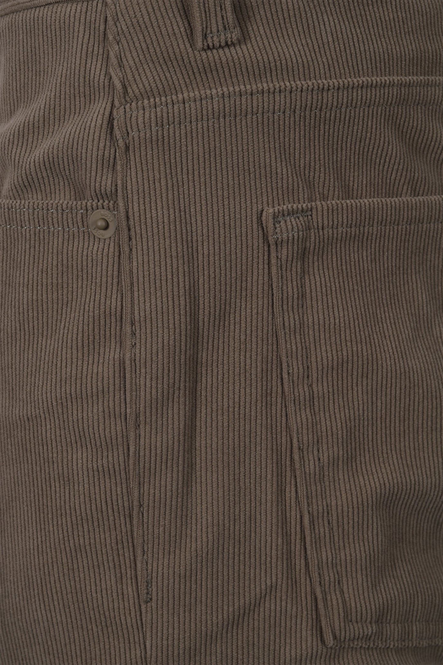 BOSS Delaware Corduroy Trouser Open Brown