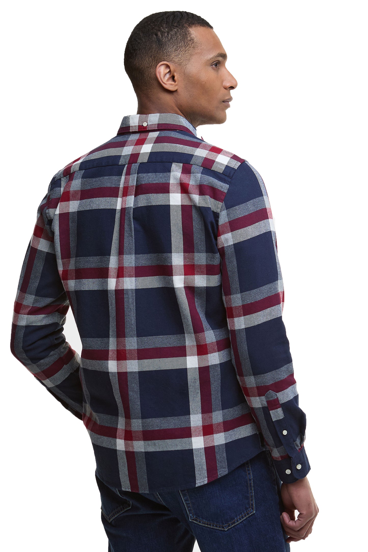Barbour Folley Shirt Navy/Red