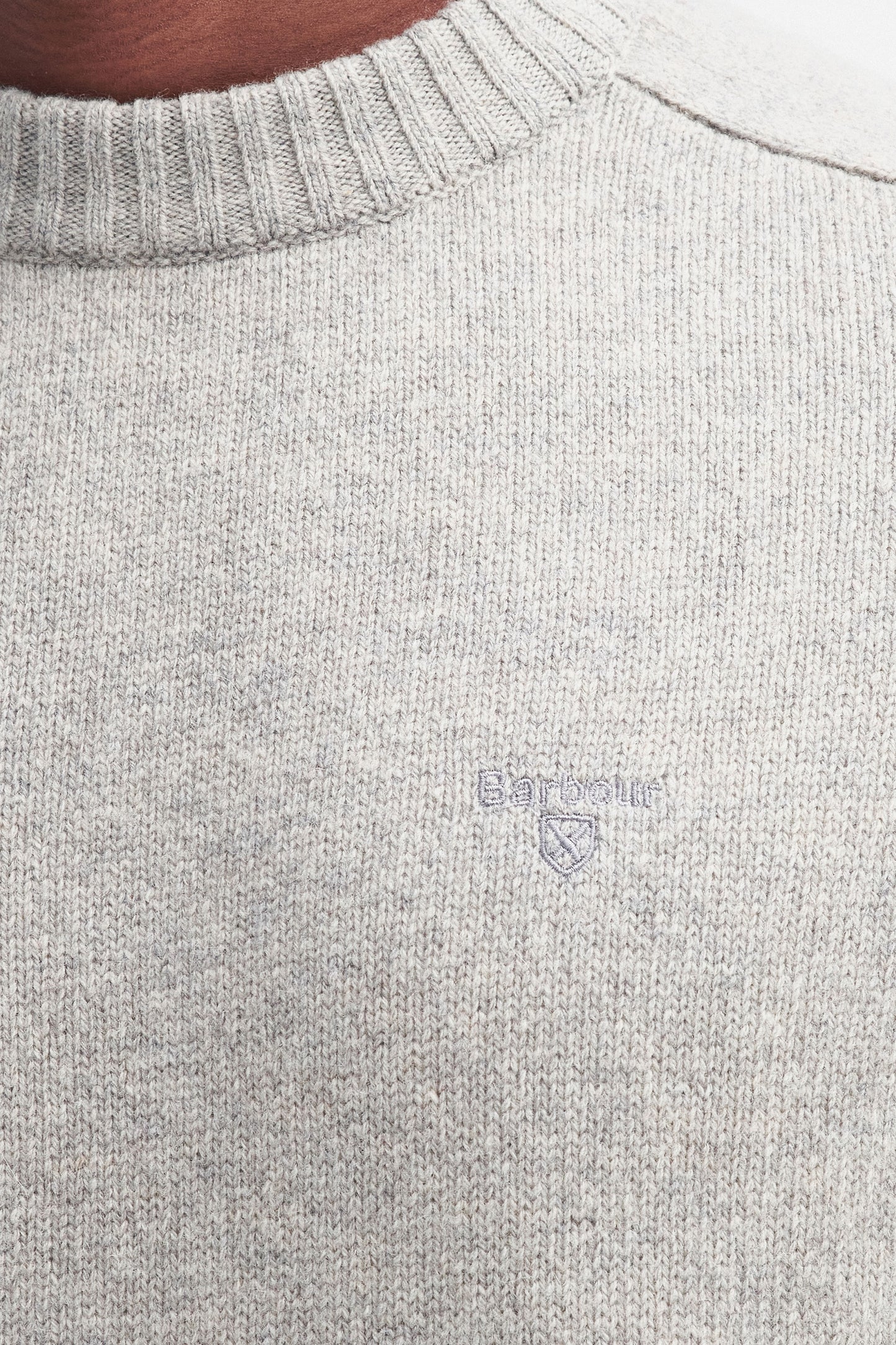 Barbour Grangetown Crew Neck Light Grey