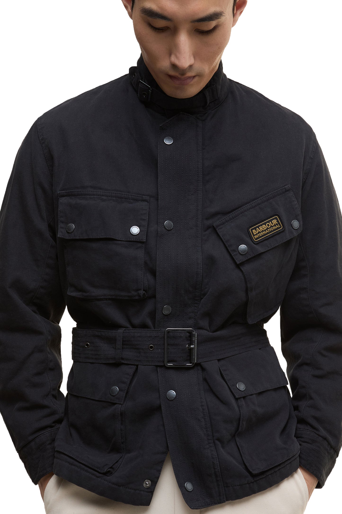 Barbour International Washed Casual A7 Jacket Black