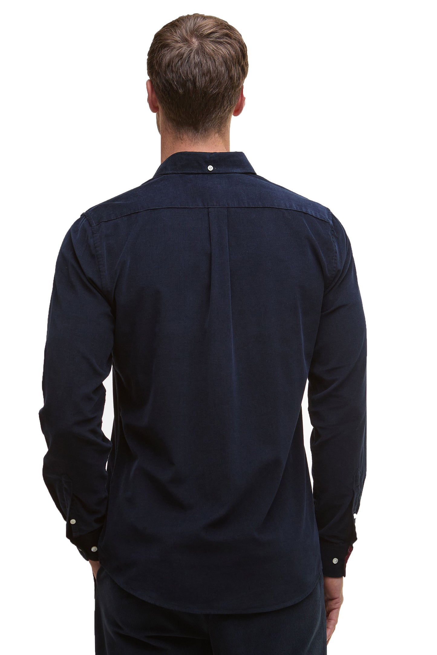 Barbour Ramsey Corduroy Shirt Navy/Red