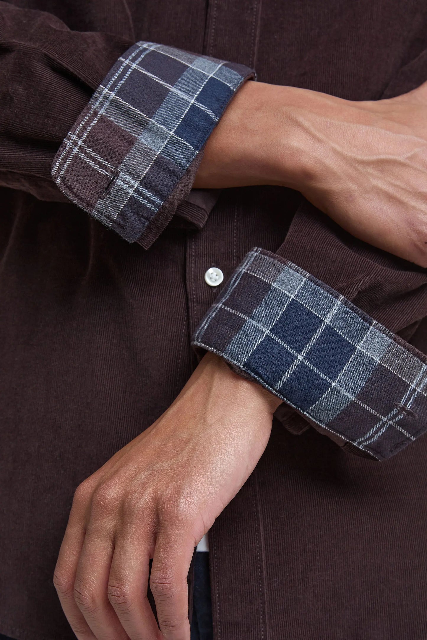 Barbour Ramsey Corduroy Shirt Dark Oak Barbour