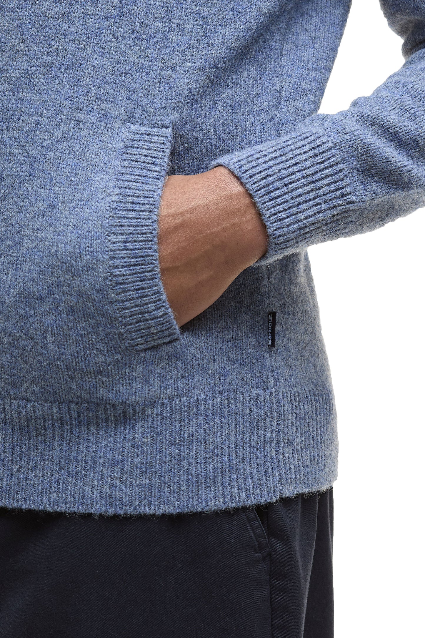 Barbour Talder Half Zip Light Blue