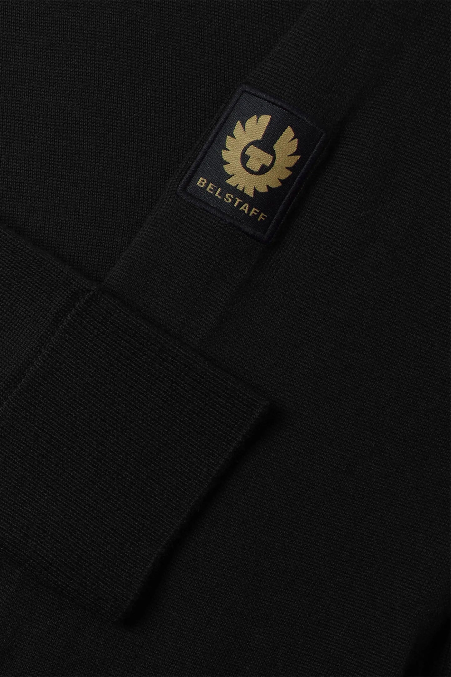 Belstaff Kyle Knitted Polo Shirt Black Belstaff