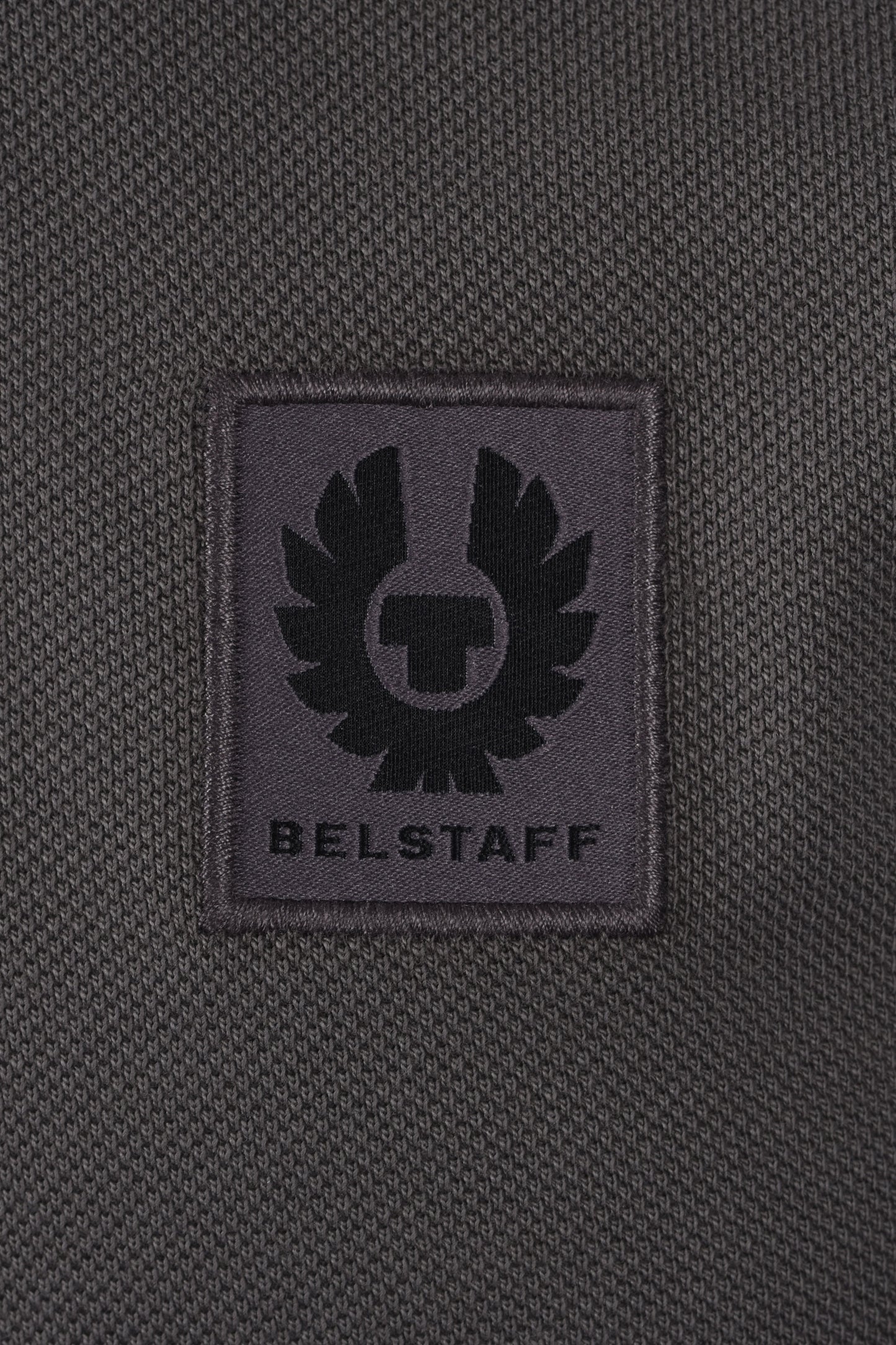 Belstaff Long Sleeved Polo Shirt Tornado Grey