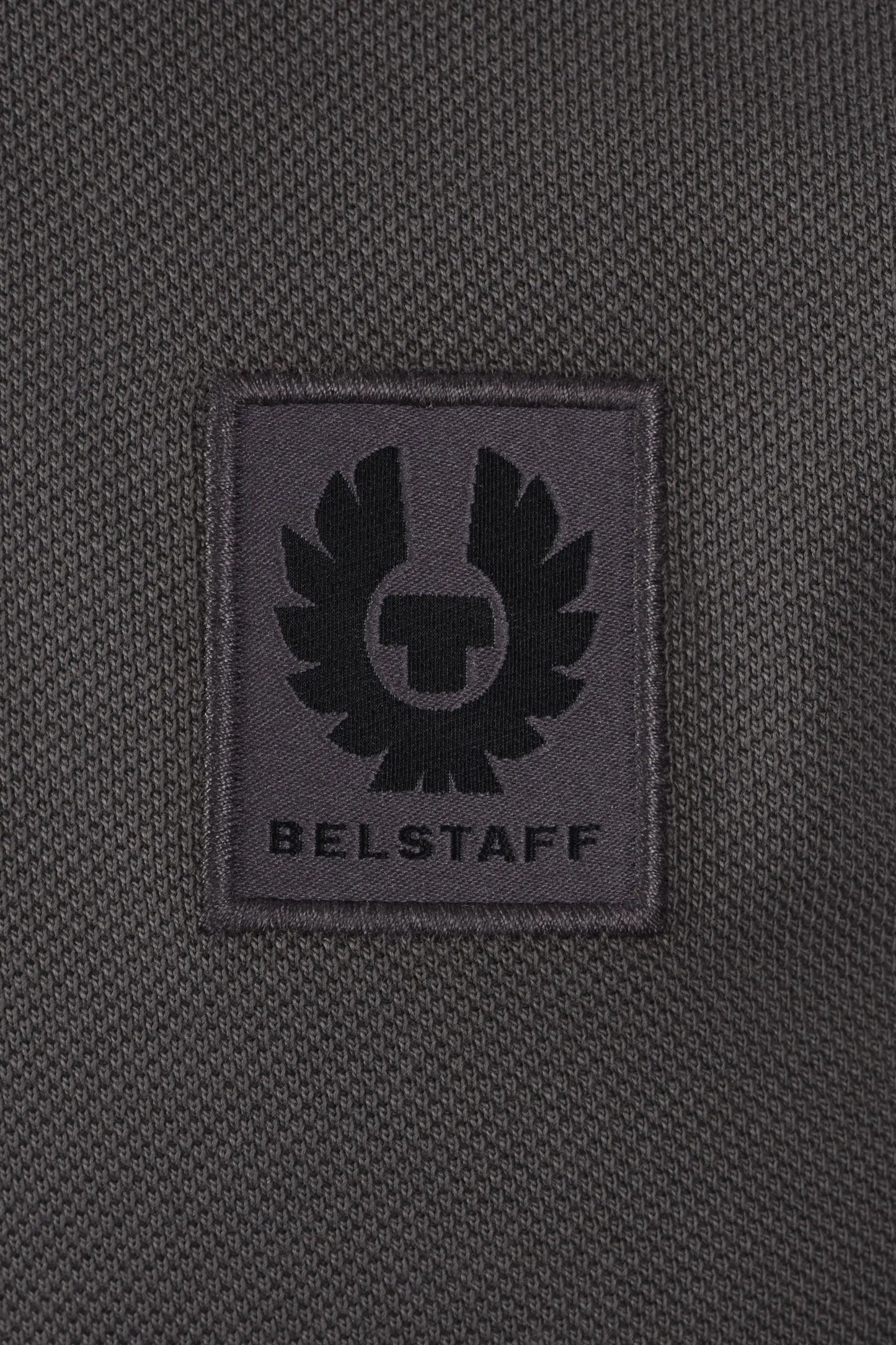 Belstaff Long Sleeved Polo Shirt Tornado Grey Belstaff