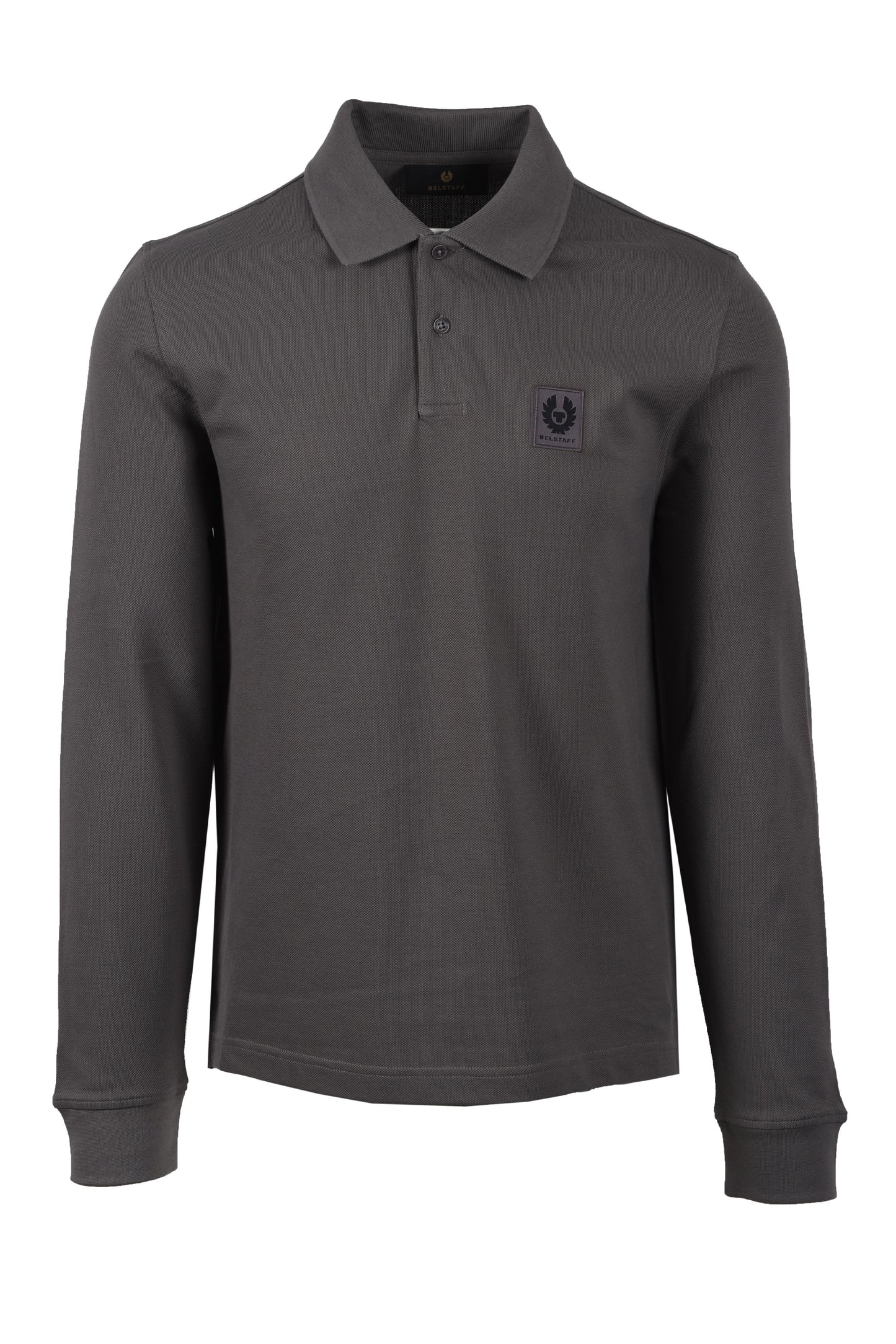 Belstaff Long Sleeved Polo Shirt Tornado Grey