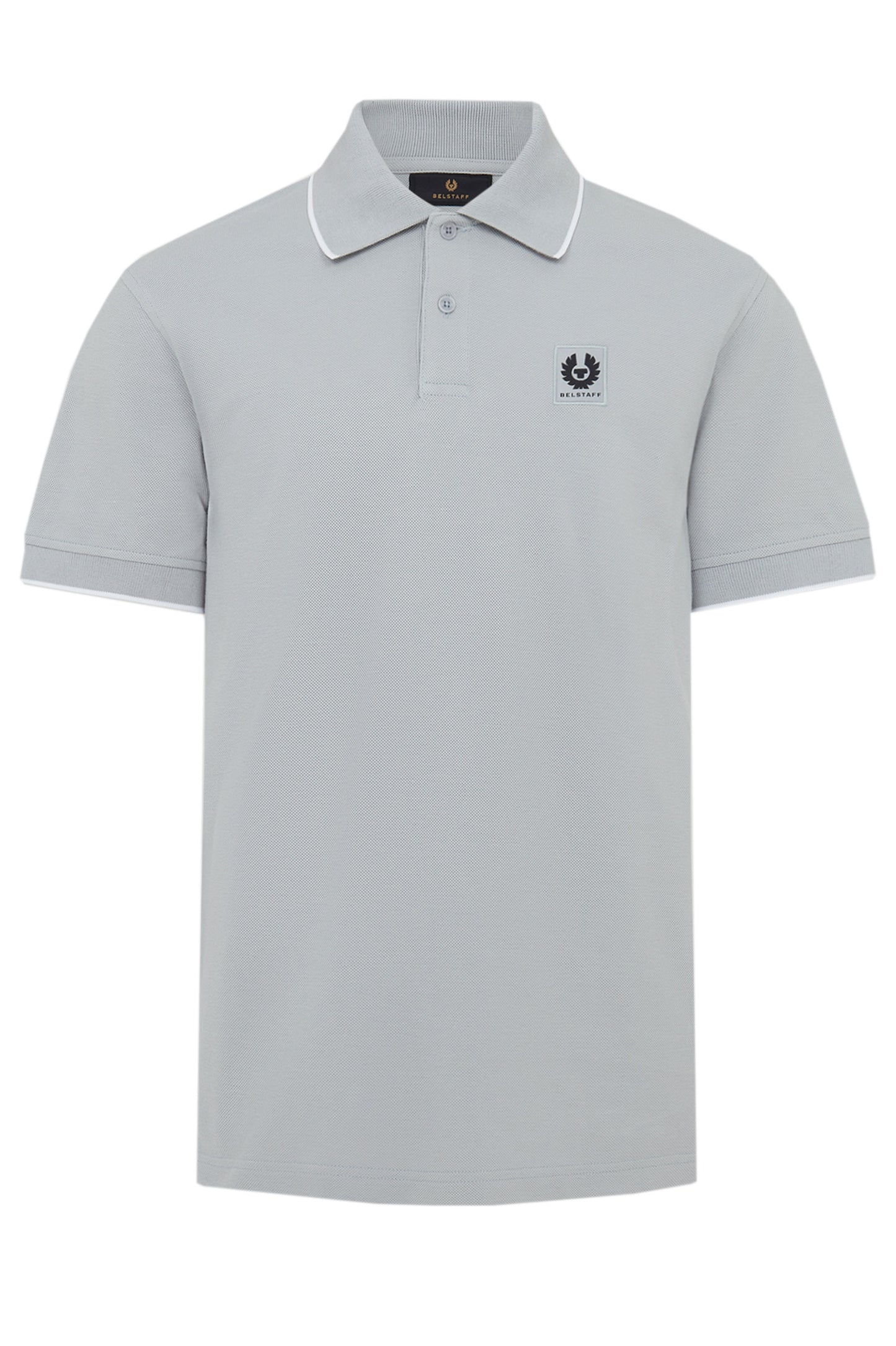 Belstaff Tipped Polo Shirt Quarry Blue