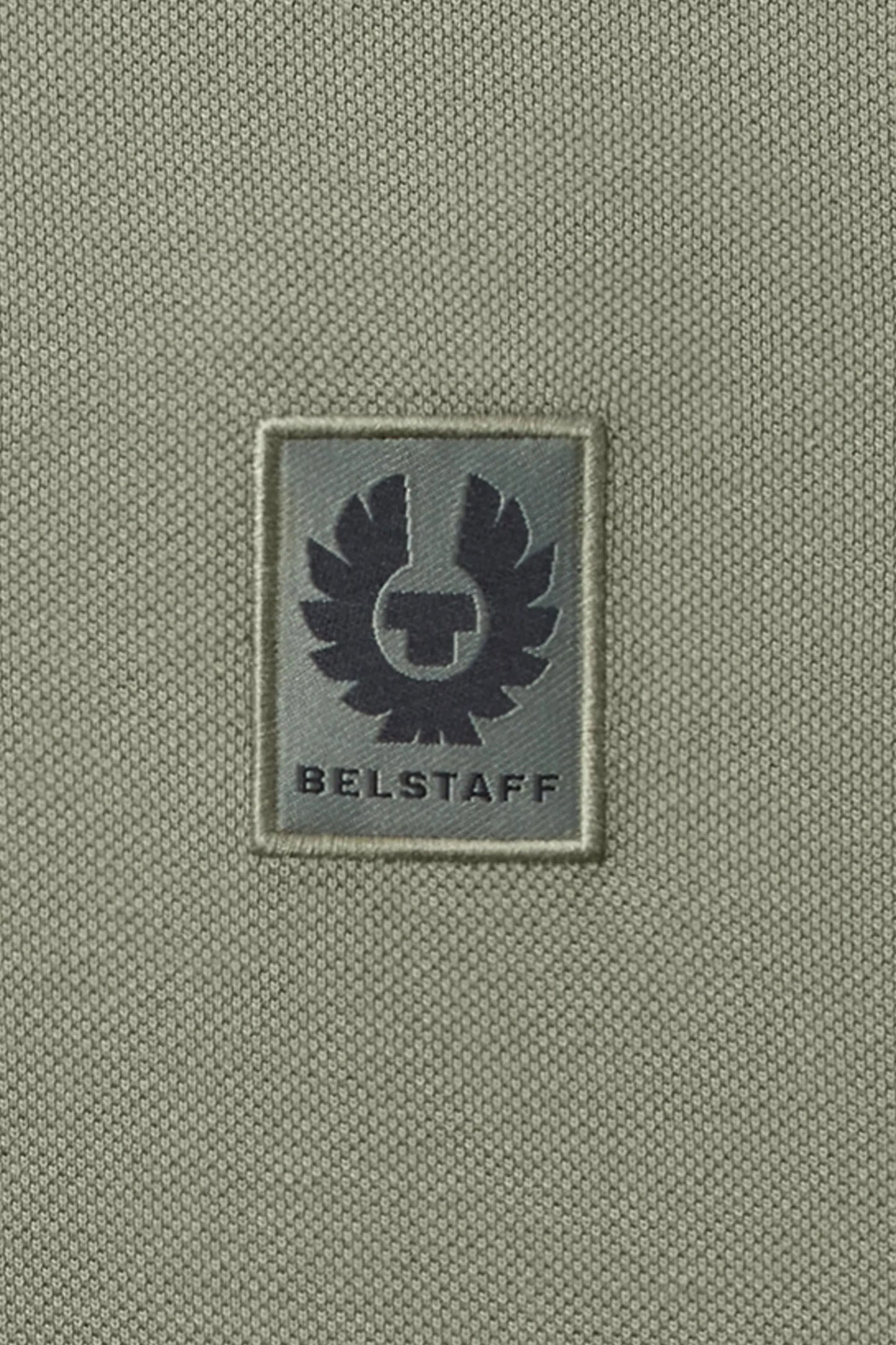 Belstaff Tipped Polo Shirt Sage Green Belstaff