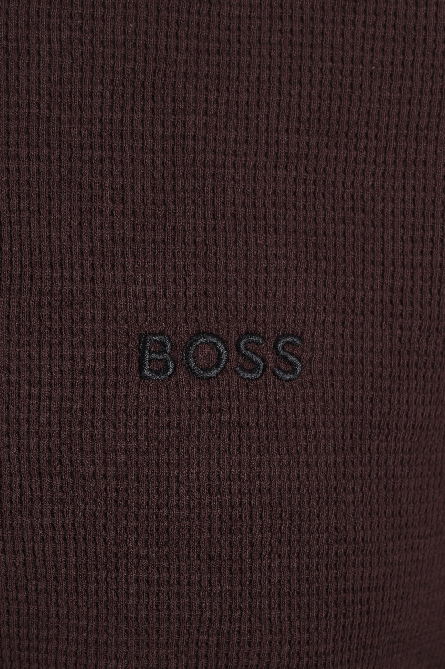 Boss Black BOSS WAFFLE T-SHIRT DARK BROWN Boss Black Michael Stewart Menswear T-Shirts