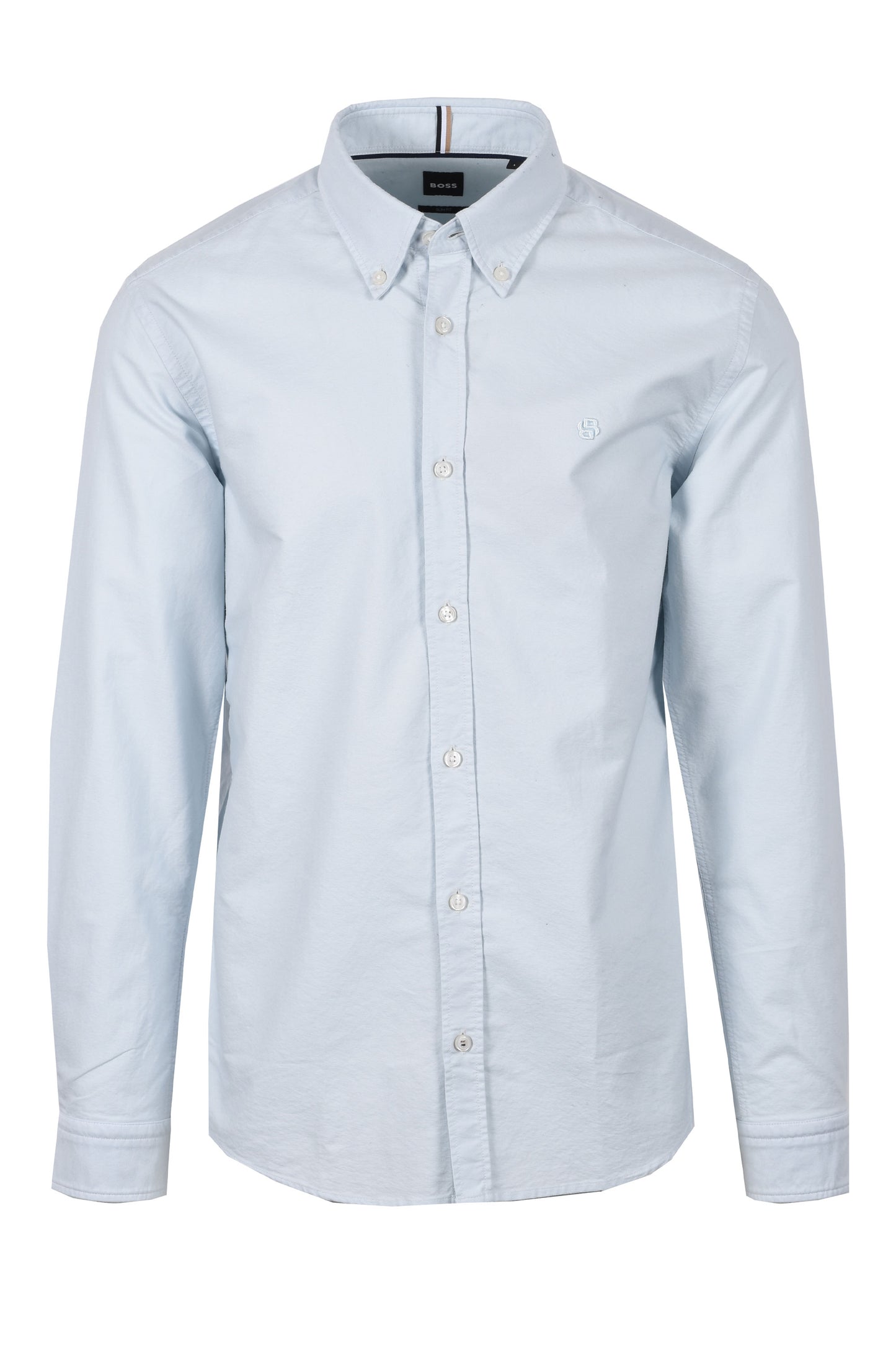 Boss Black H Roan Casual Oxford Shirt Open Blue