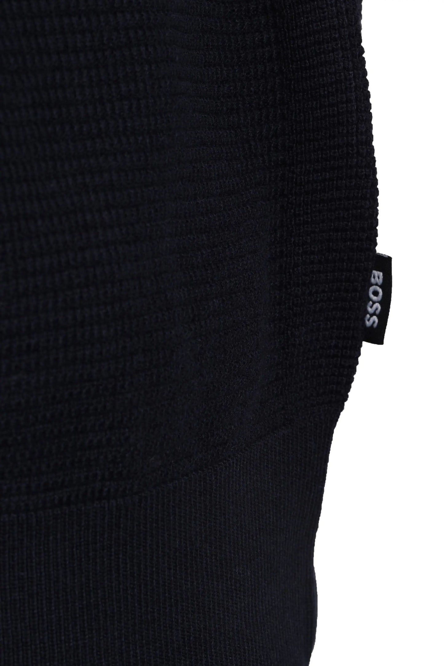 Boss Black Iannotti Knitted Polo Shirt Dark Blue Boss Black