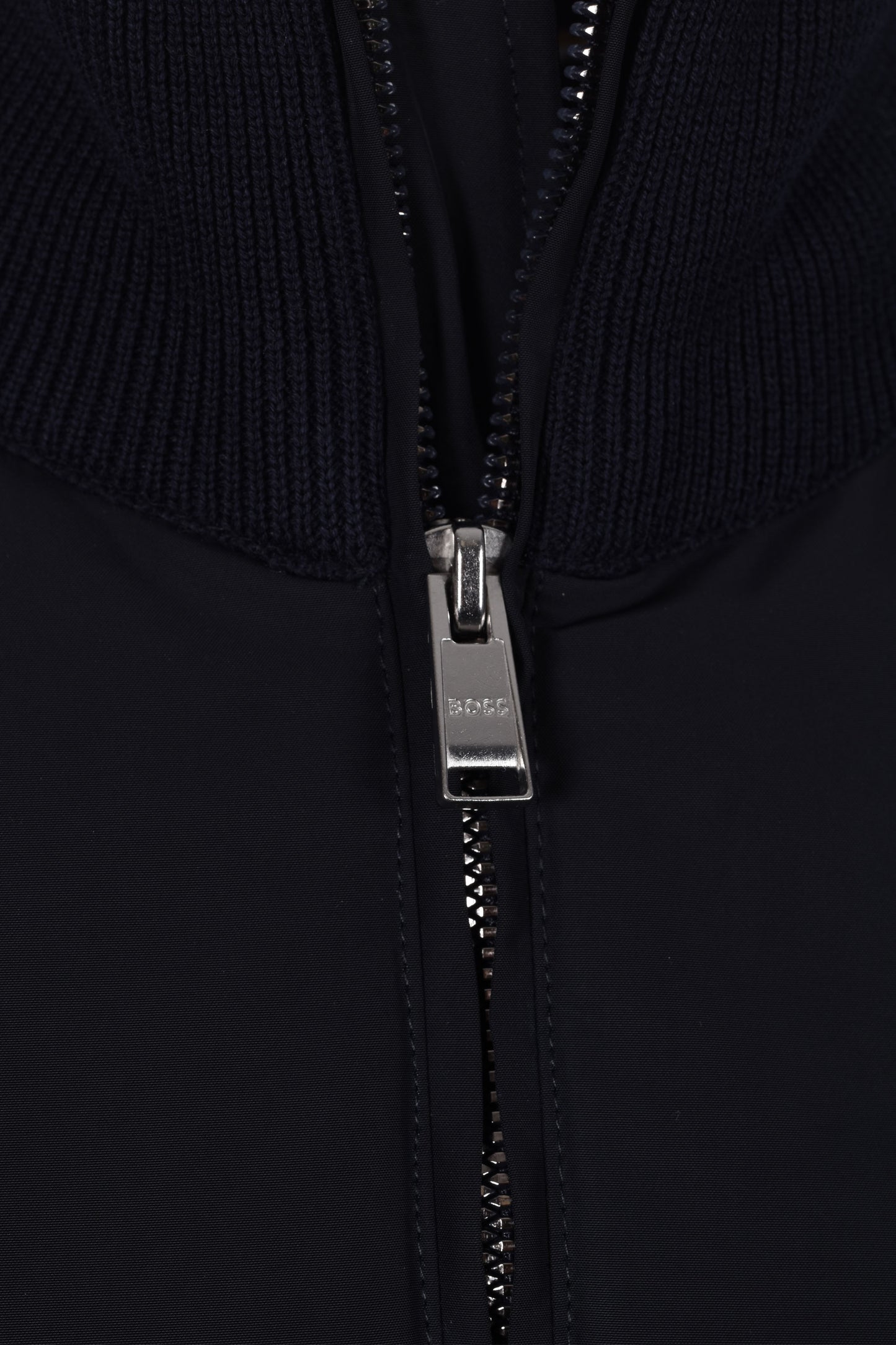 Boss Black Ibaio Mix-Media Jacket Dark Blue