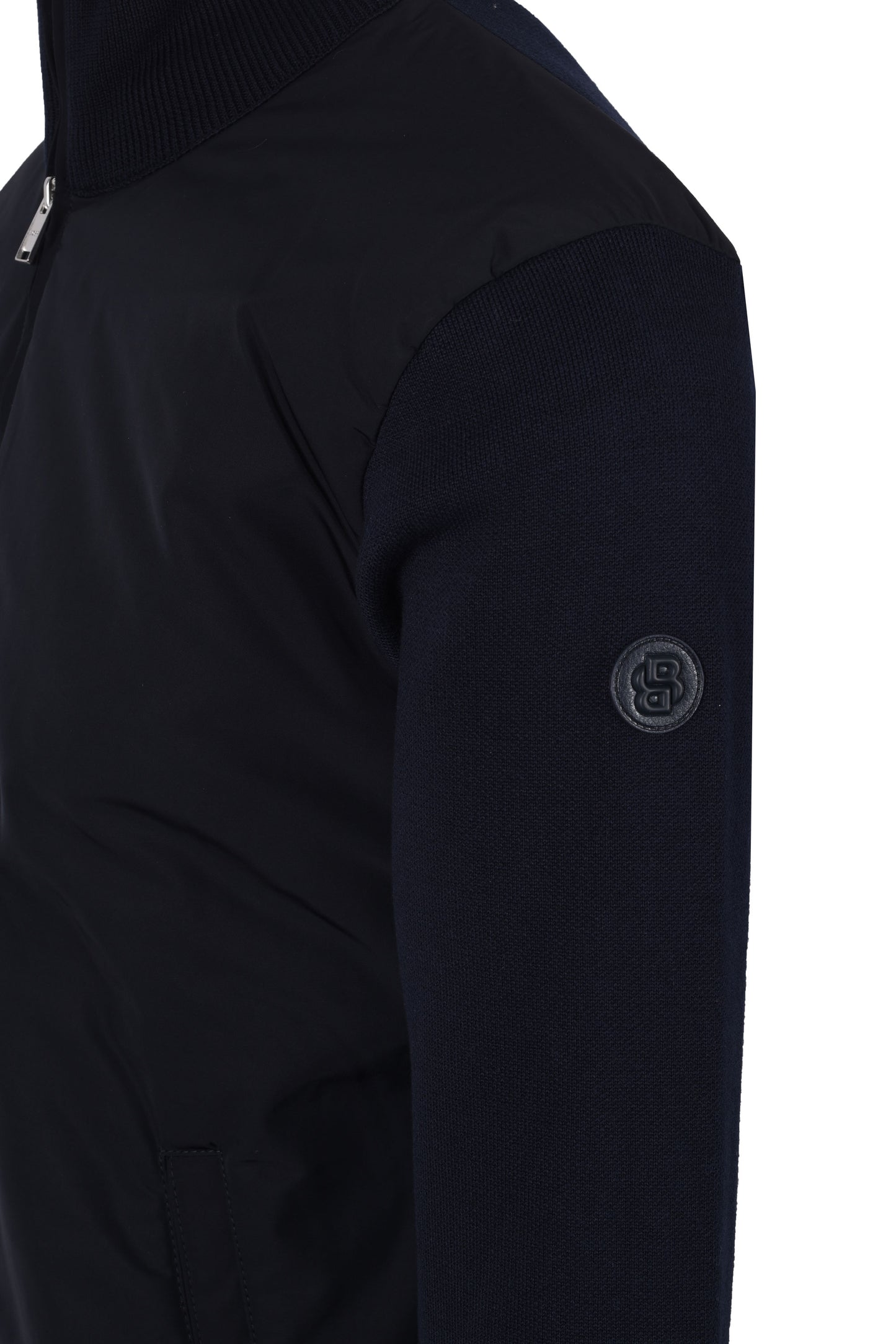 Boss Black Ibaio Mix-Media Jacket Dark Blue