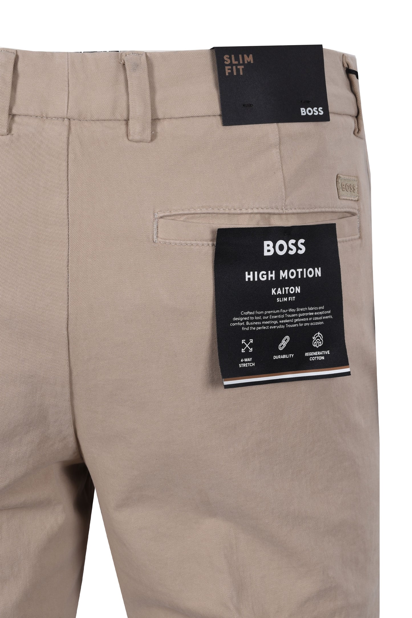 Boss Black Kaiton Trousers Dark Beige