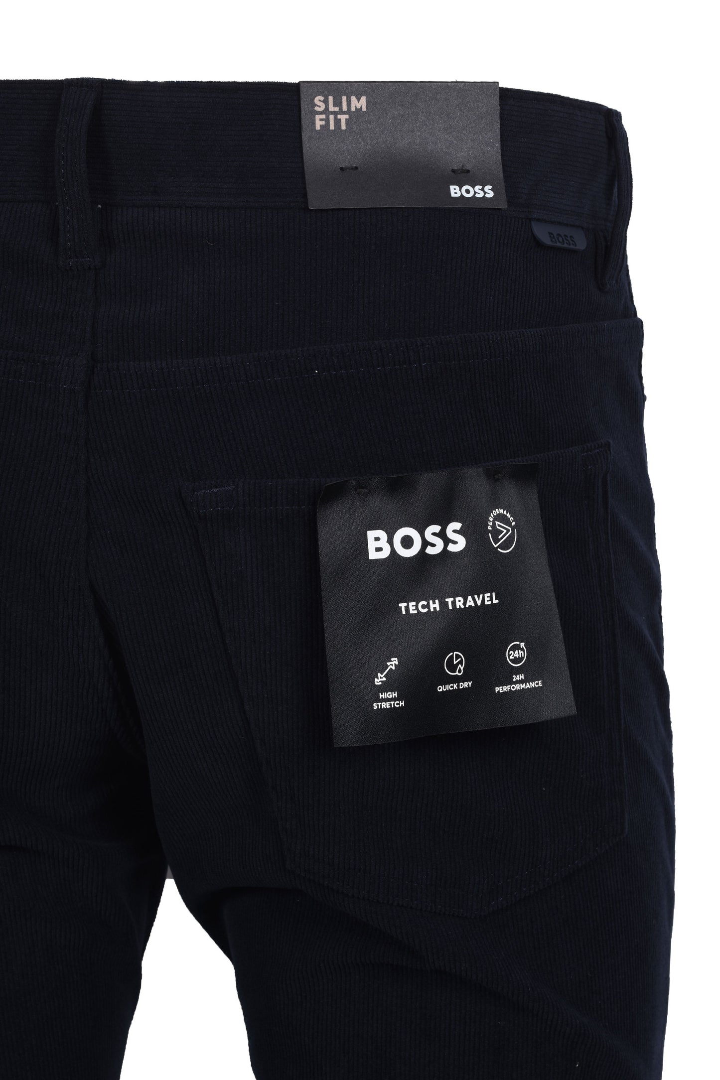 Boss Black Delaware Corduroy Trouser Dark Blue