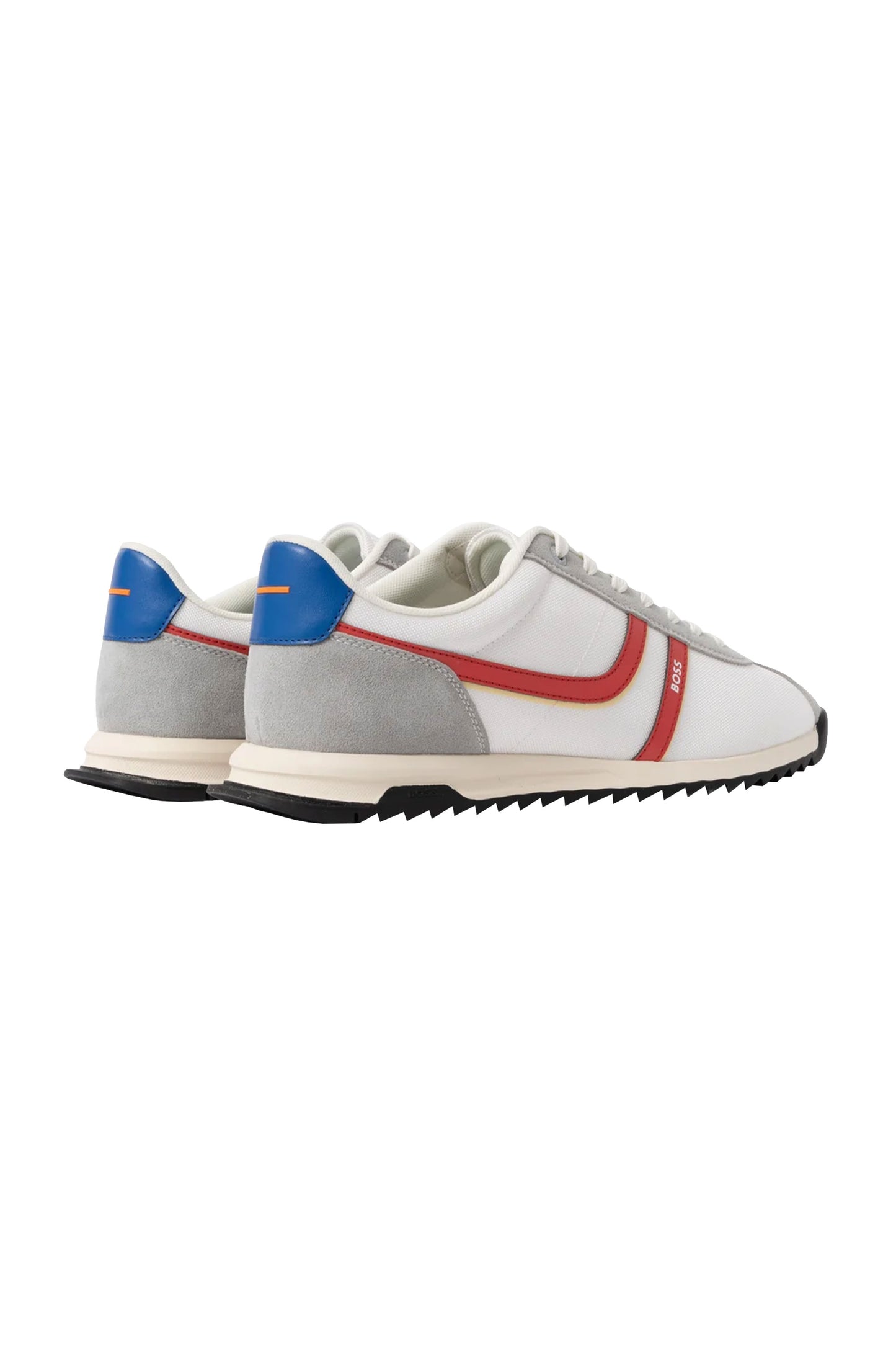 Boss Orange BOSS ZAYN TENN TRAINER OPEN WHITE Boss Orange Michael Stewart Menswear Trainers