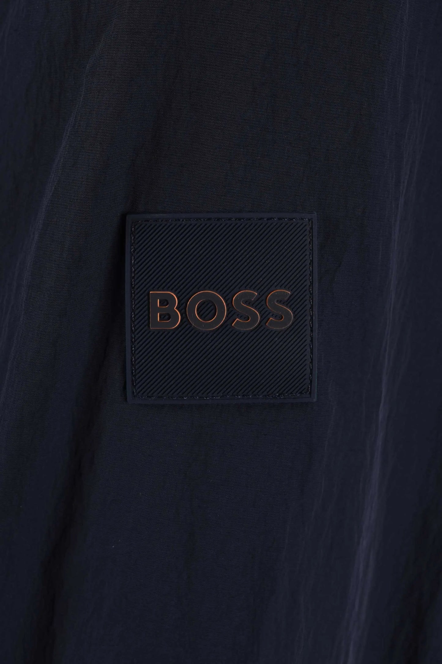 Boss orange rubberised patch logo