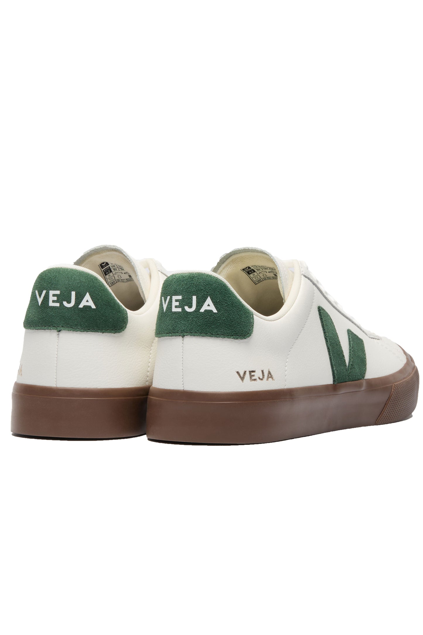 Veja Campo Leather Trainer White/Cyprus/Bark