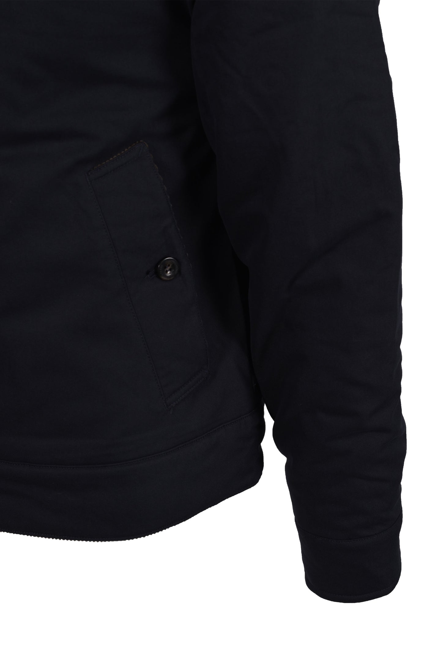 FRED PERRY COTTON CABAN JACKET NAVY