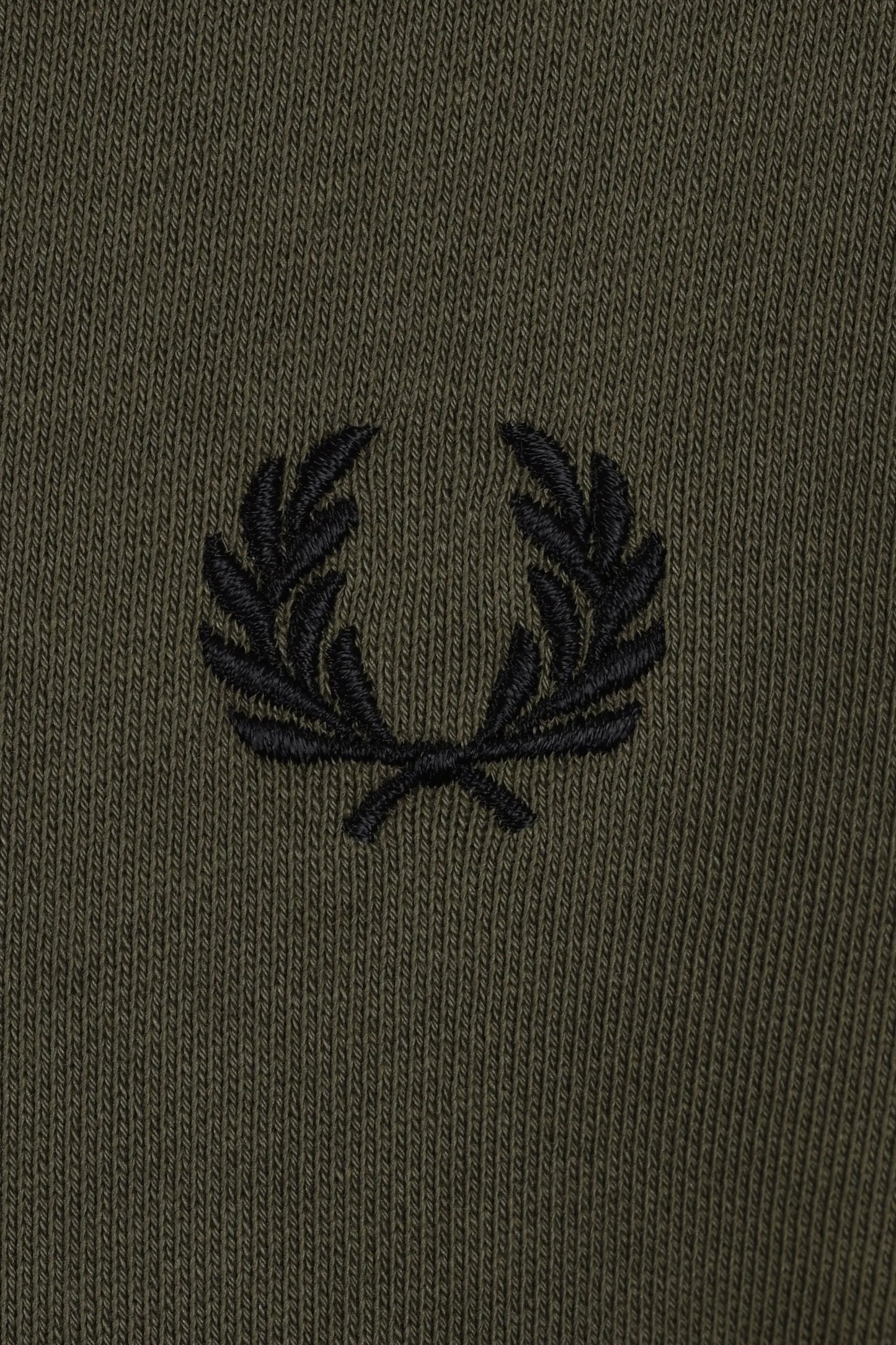 FRED PERRY CREW NECK SWEATSHIRT GREEN/ BLACK Fred Perry