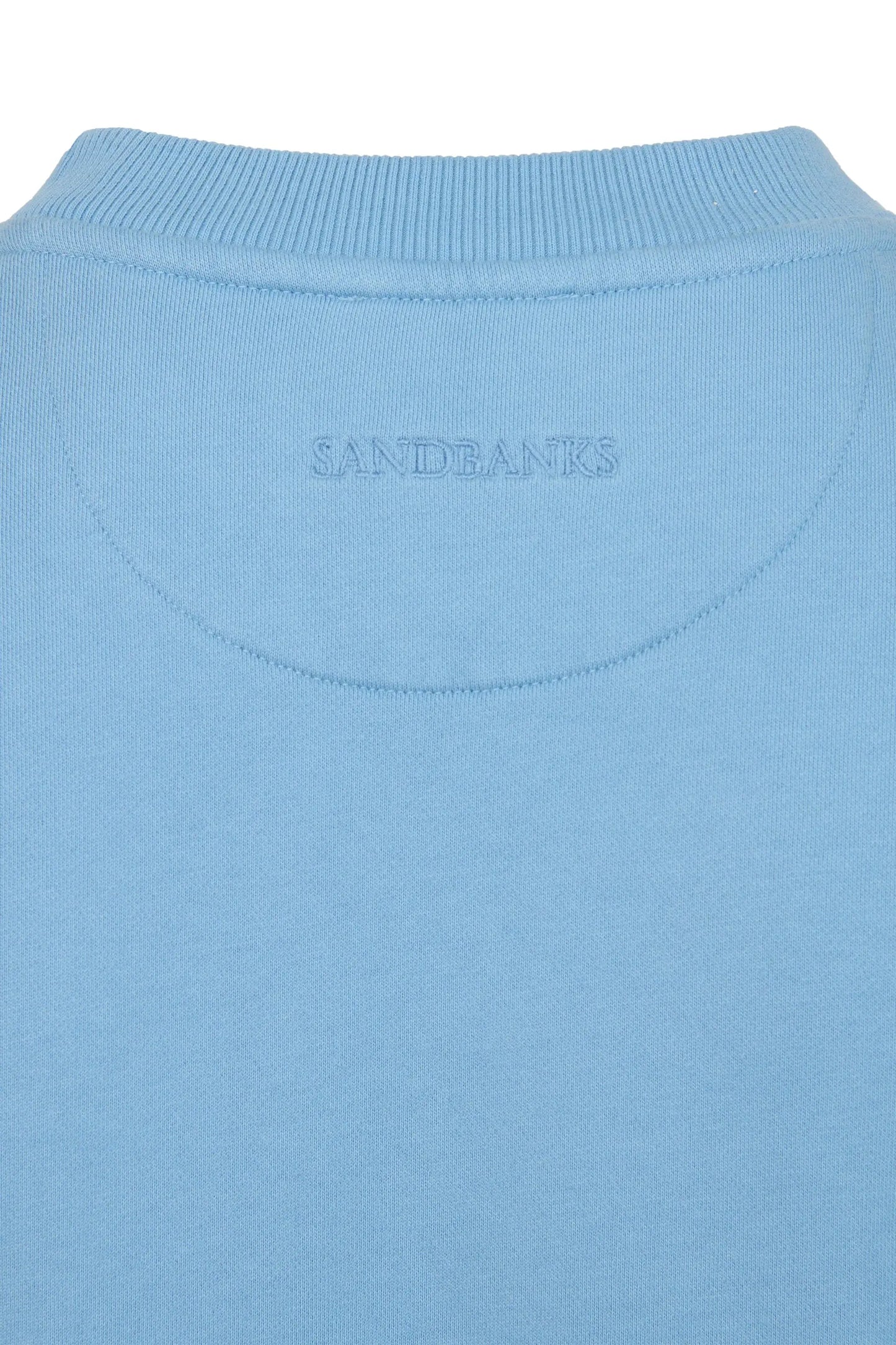 SANDBANKS BADGE LOGO SWEATSHIRT DUSTY BLUE Sandbanks