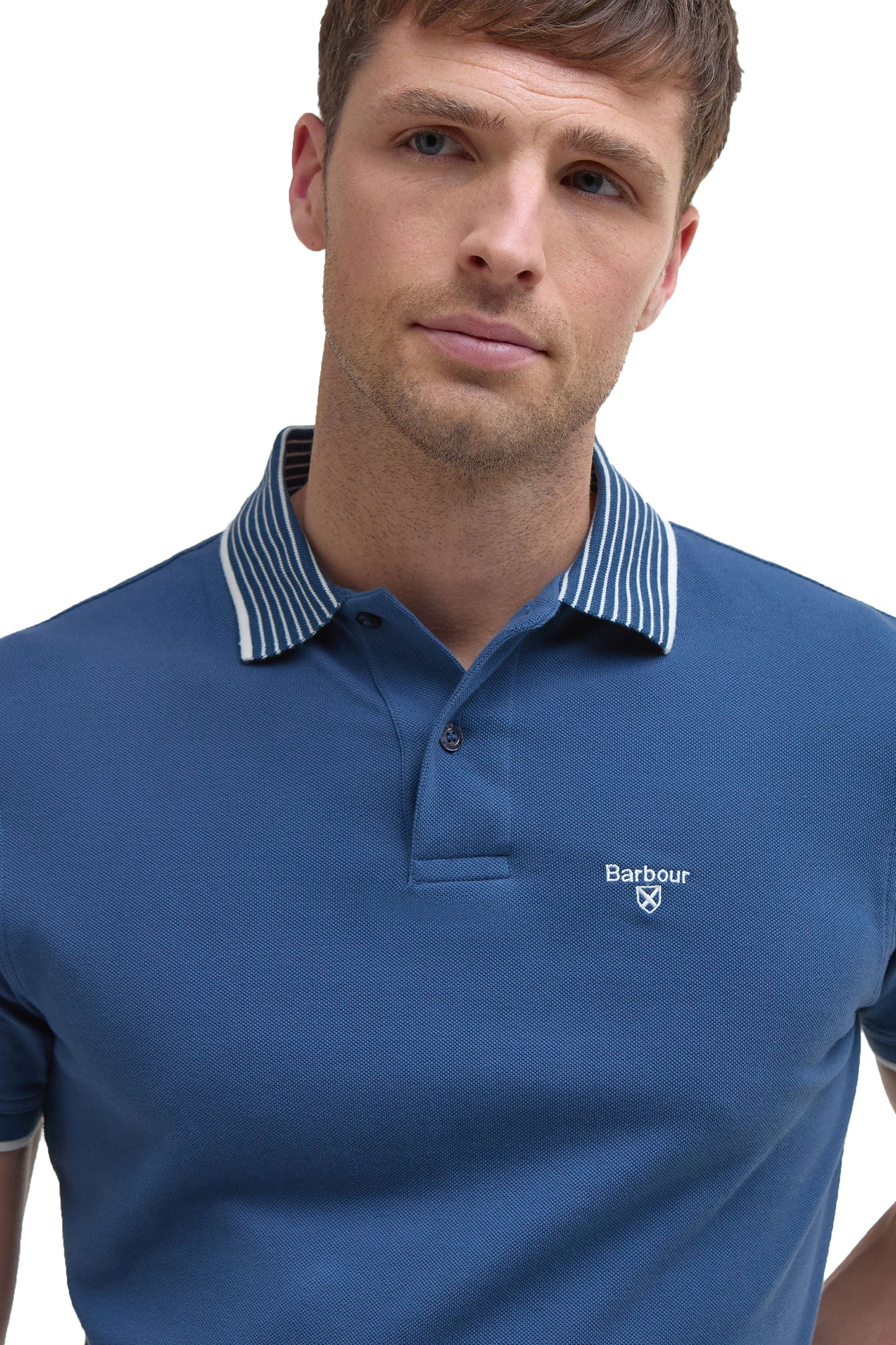 BARBOUR DENWICK POLO SHIRT DARK DENIM