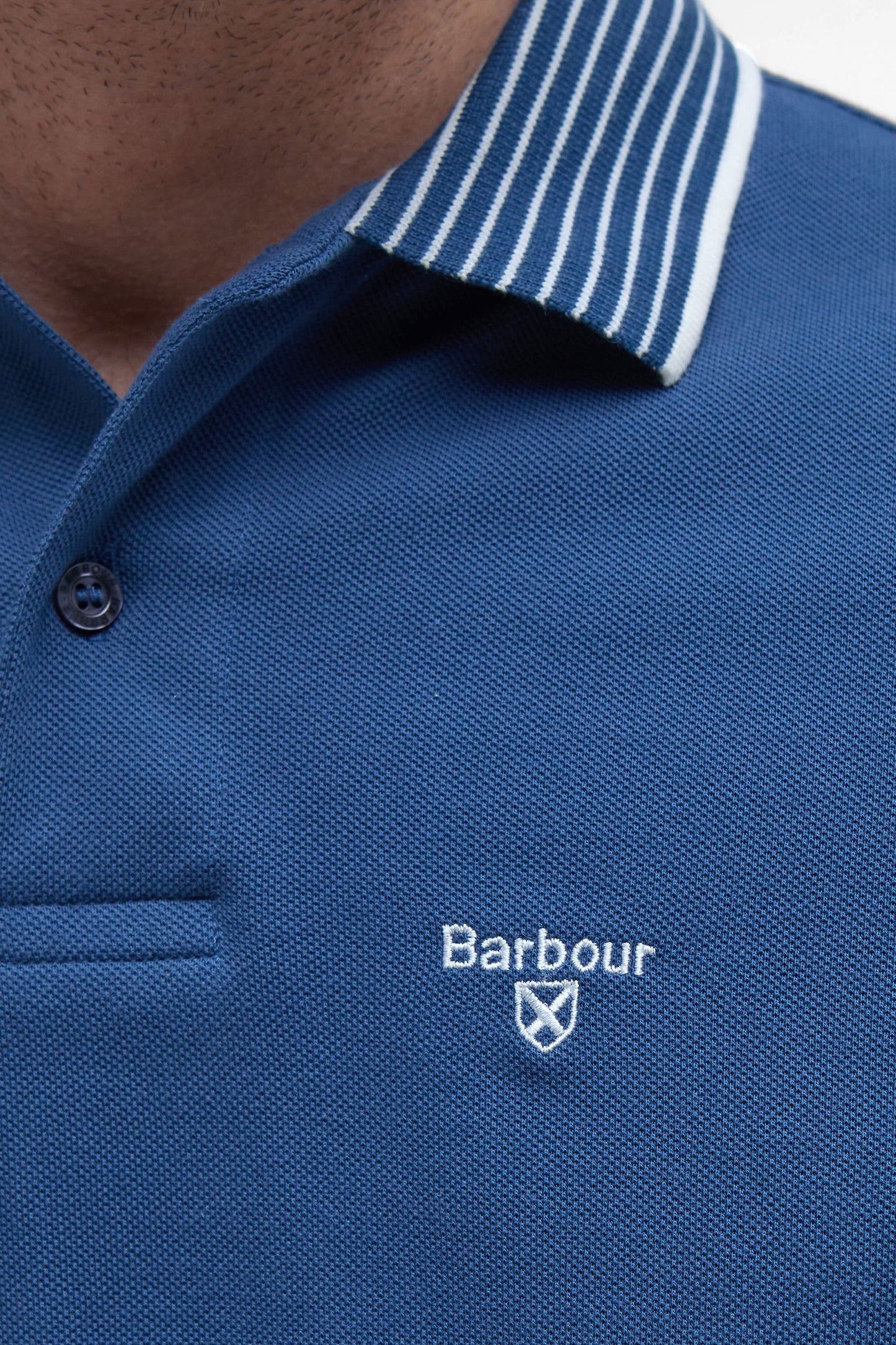 BARBOUR DENWICK POLO SHIRT DARK DENIM