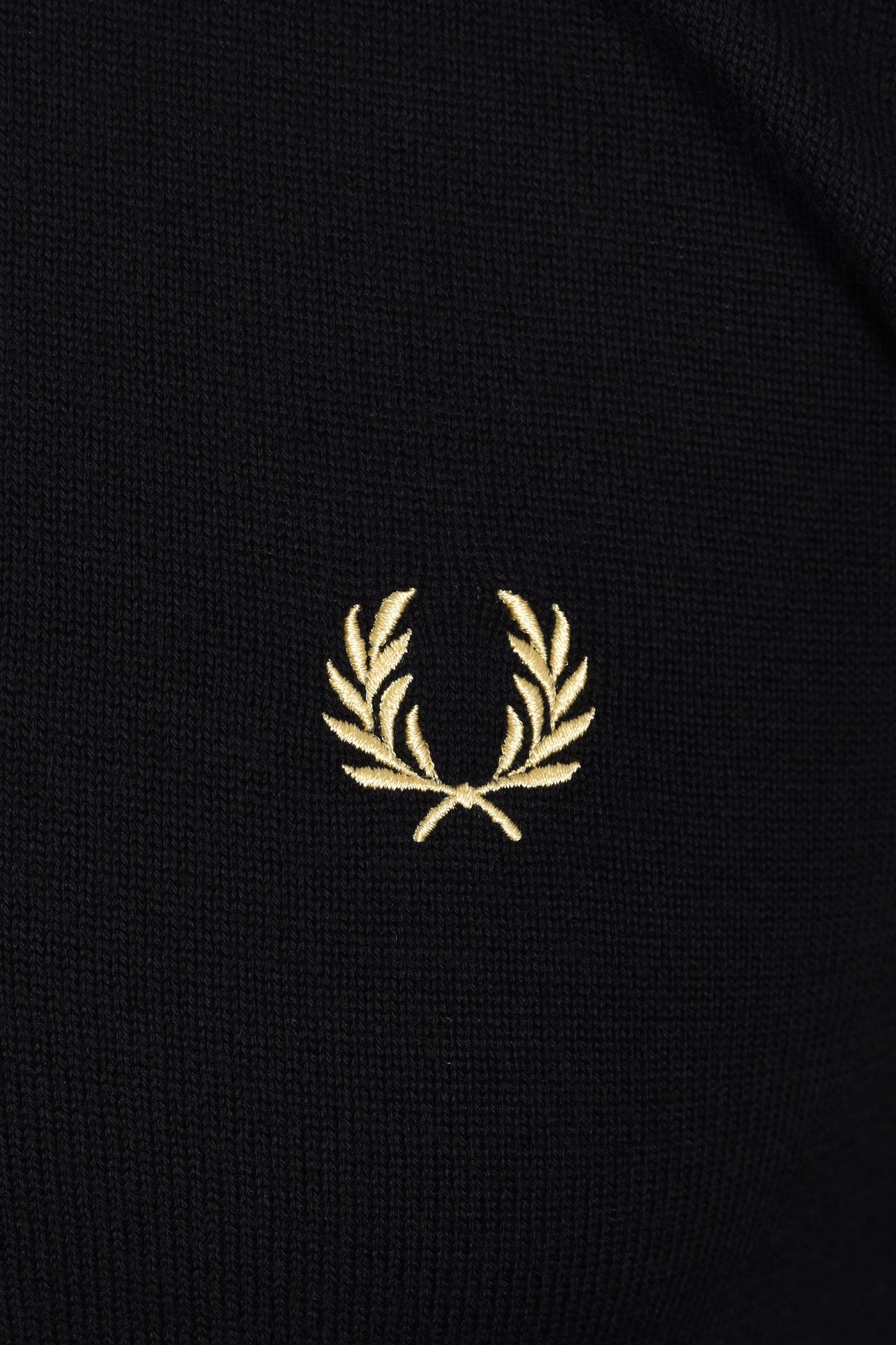 FRED PERRY CLASSIC CREW NECK KNITWEAR BLACK