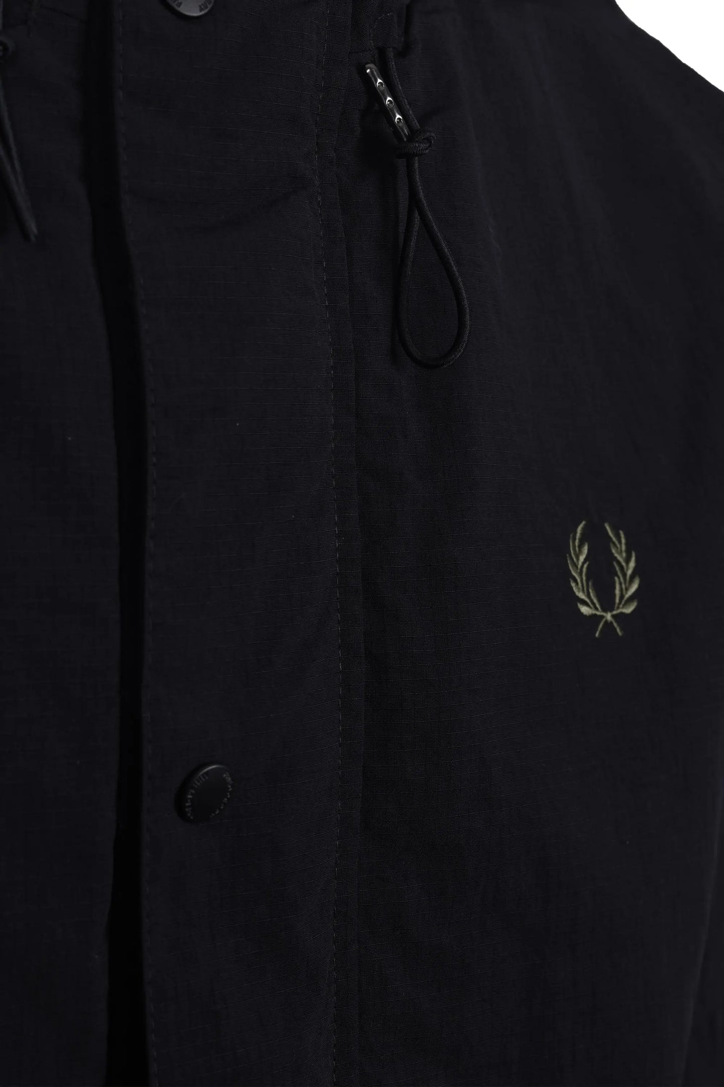 FRED PERRY CROPPED RIPSTOP PARKA BLACK Fred Perry