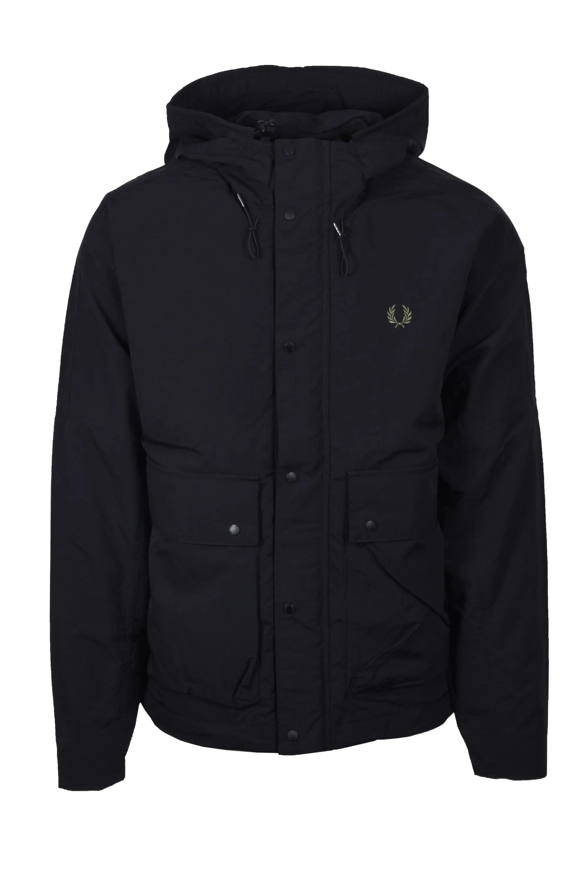 FRED PERRY CROPPED RIPSTOP PARKA BLACK – Michael Stewart