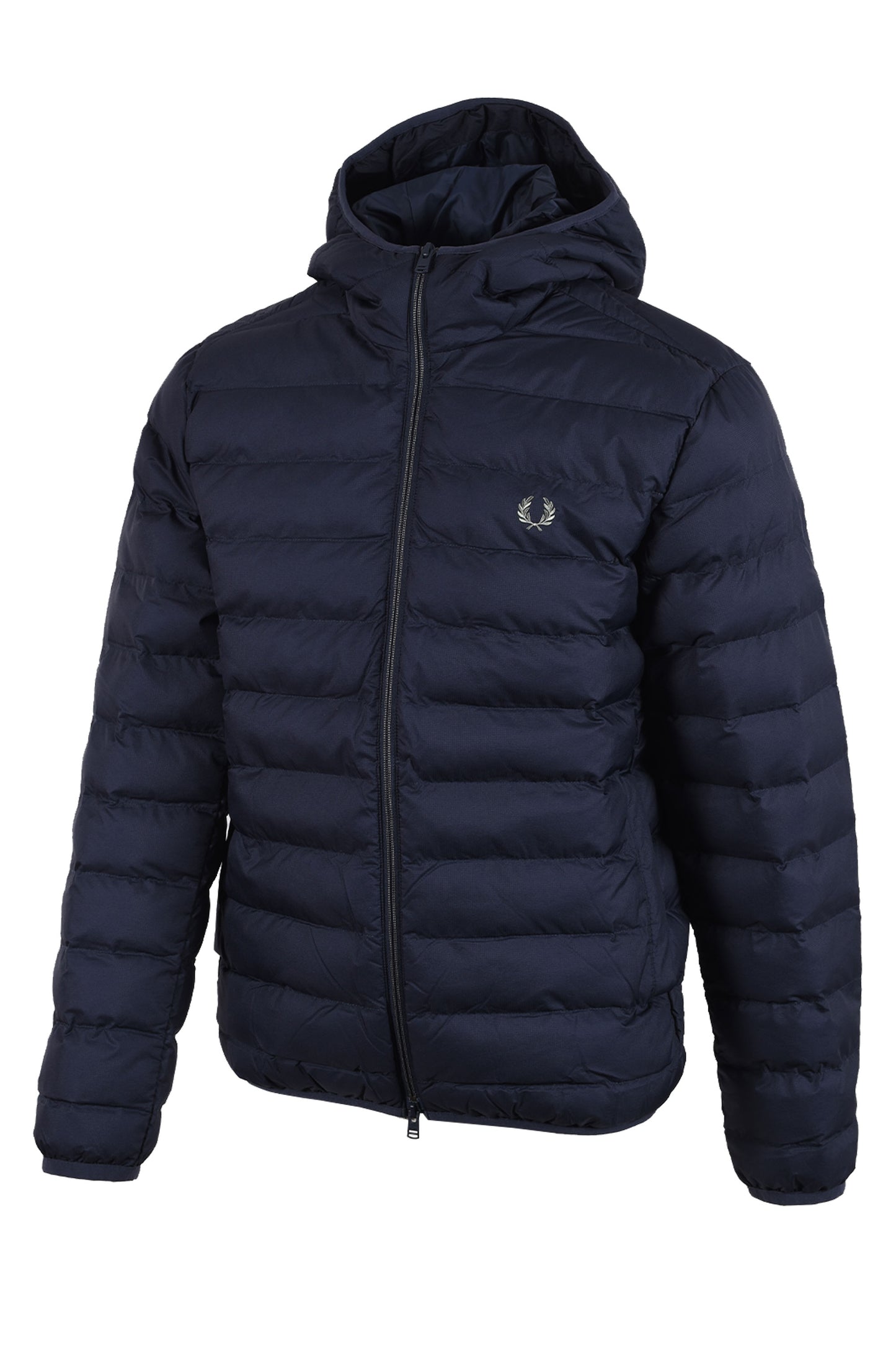 FRED PERRY HOODED INSULATED JACKET DARK AIRFORCE Fred Perry Michael Stewart Menswear Jackets