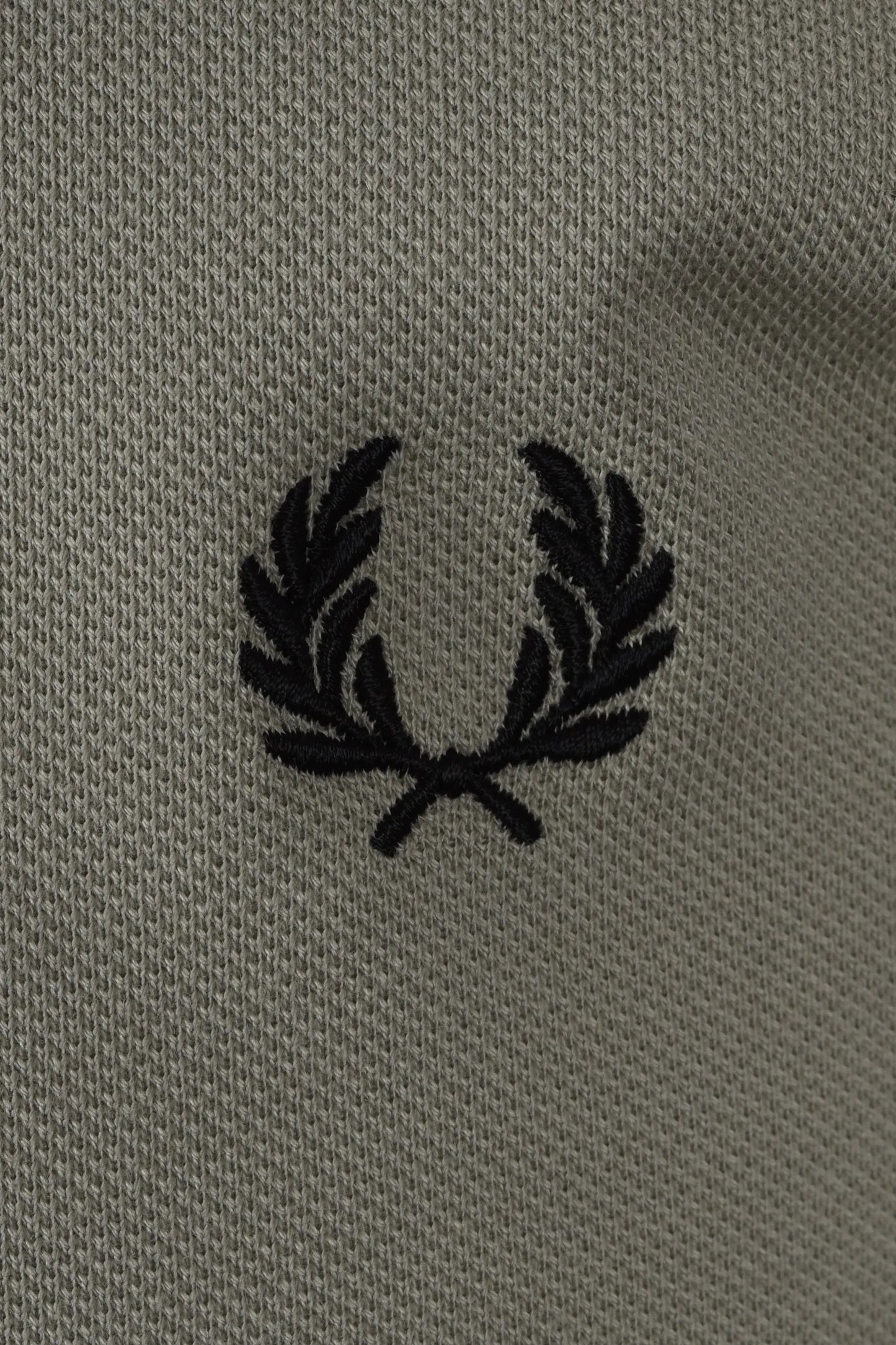FRED PERRY TWIN TIPPED POLO SEAGRASS/BLACK Fred Perry